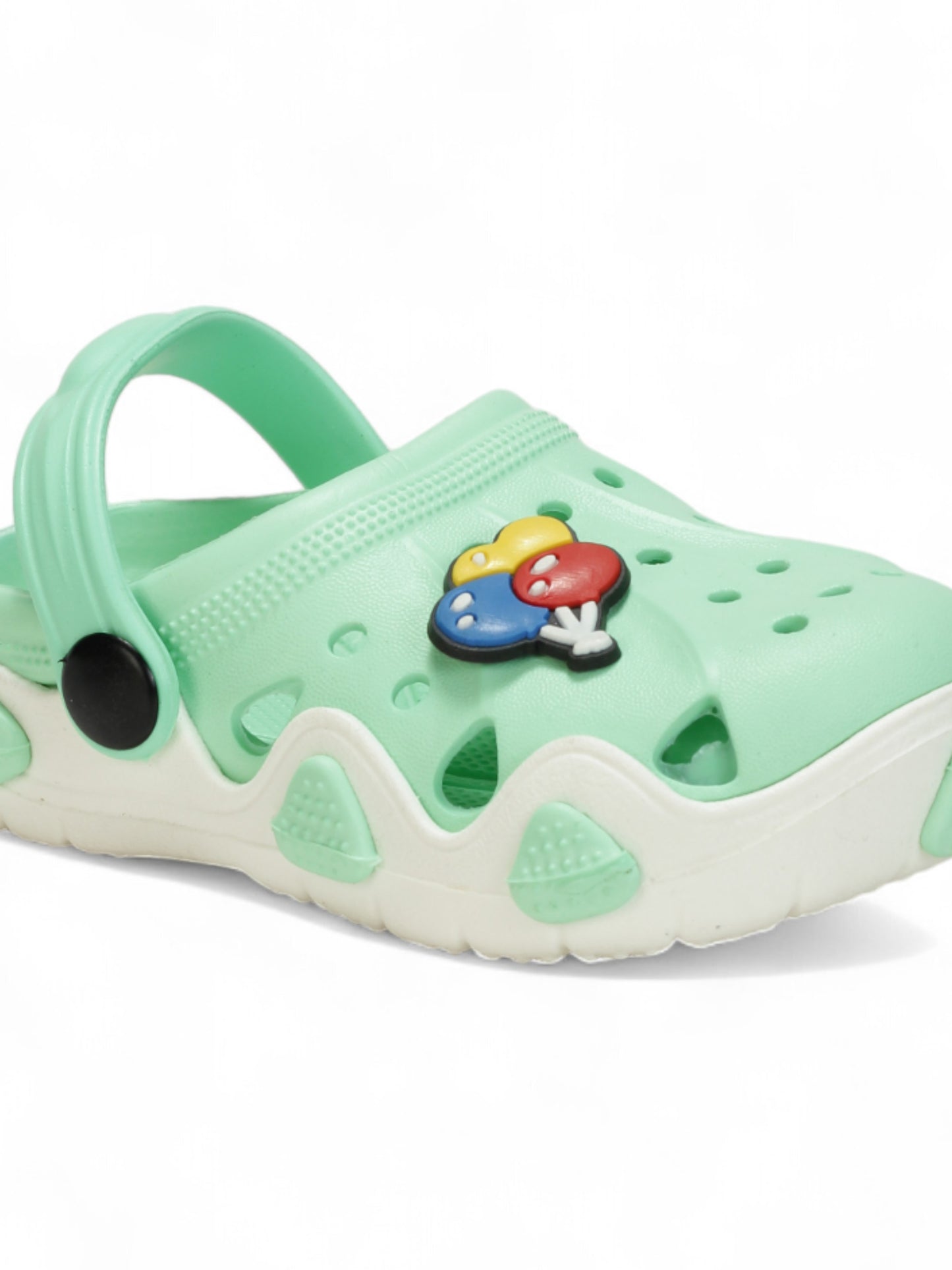 Balloon Applique Anti-Slip Clogs - Green