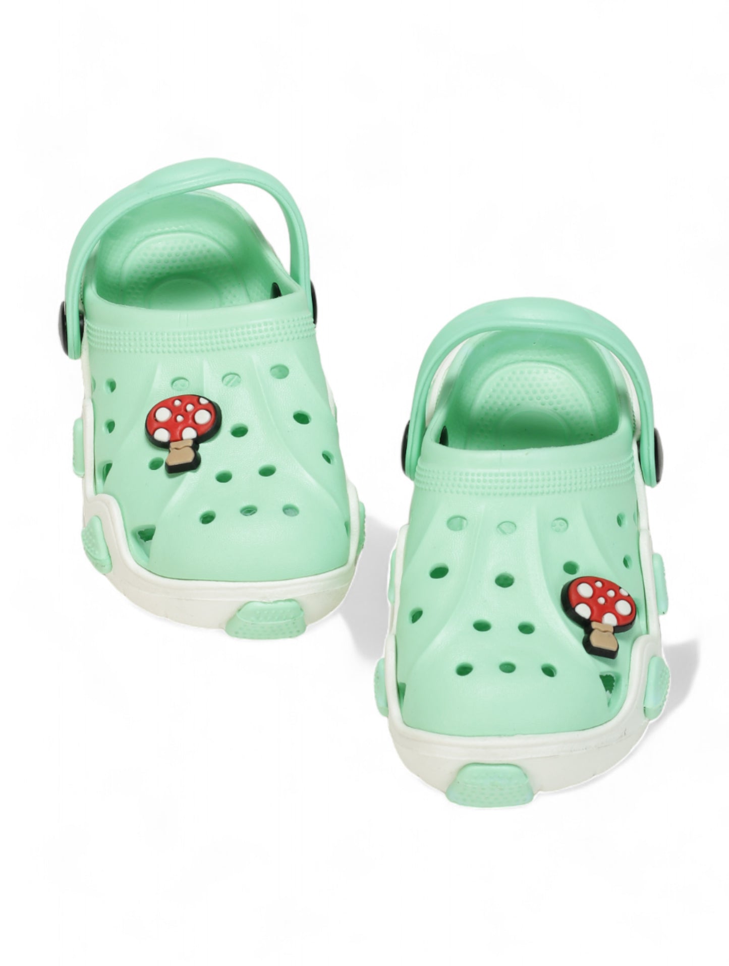 Mushroom Applique Anti-Slip Clogs - Green