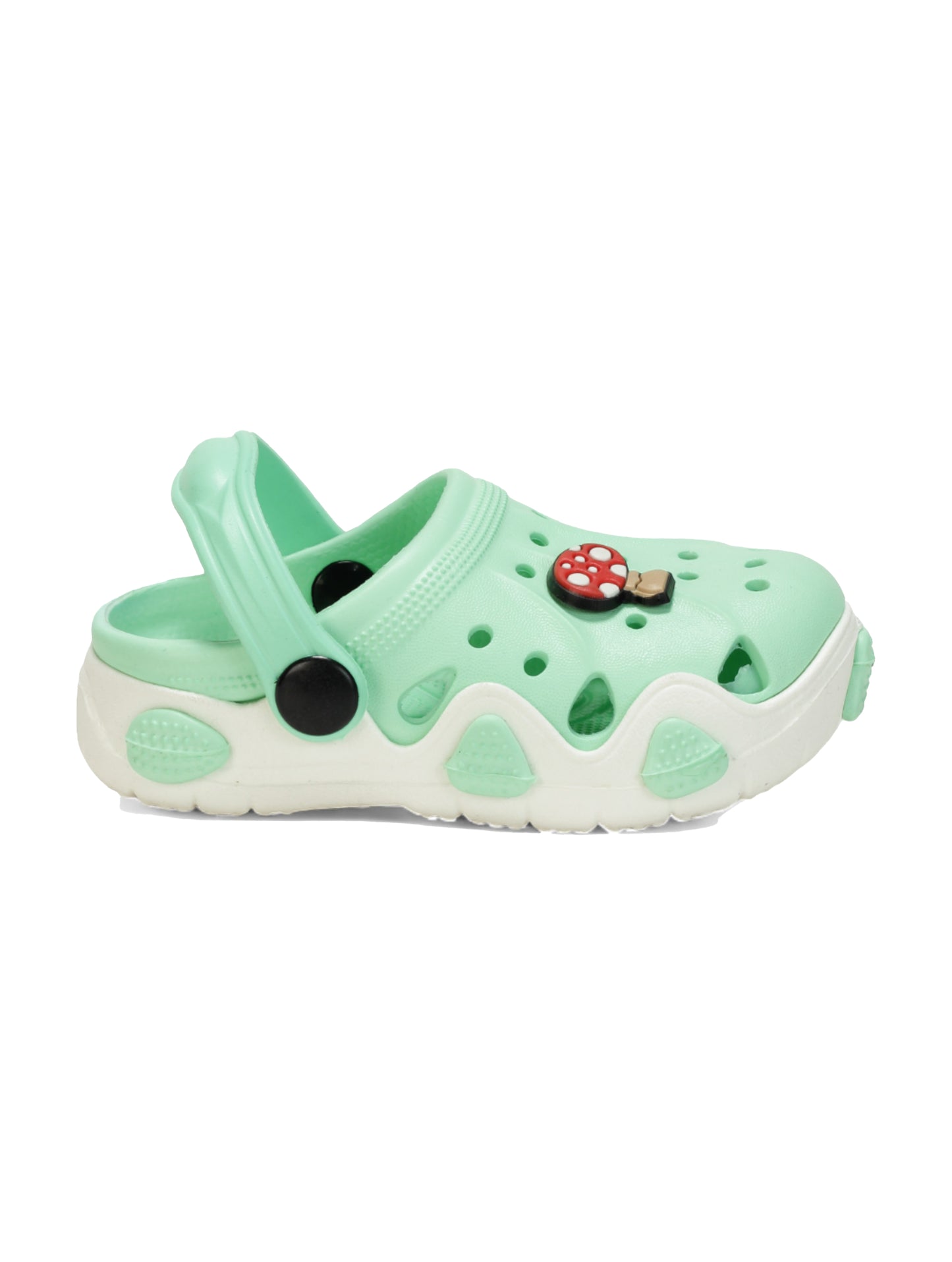 Mushroom Applique Anti-Slip Clogs - Green