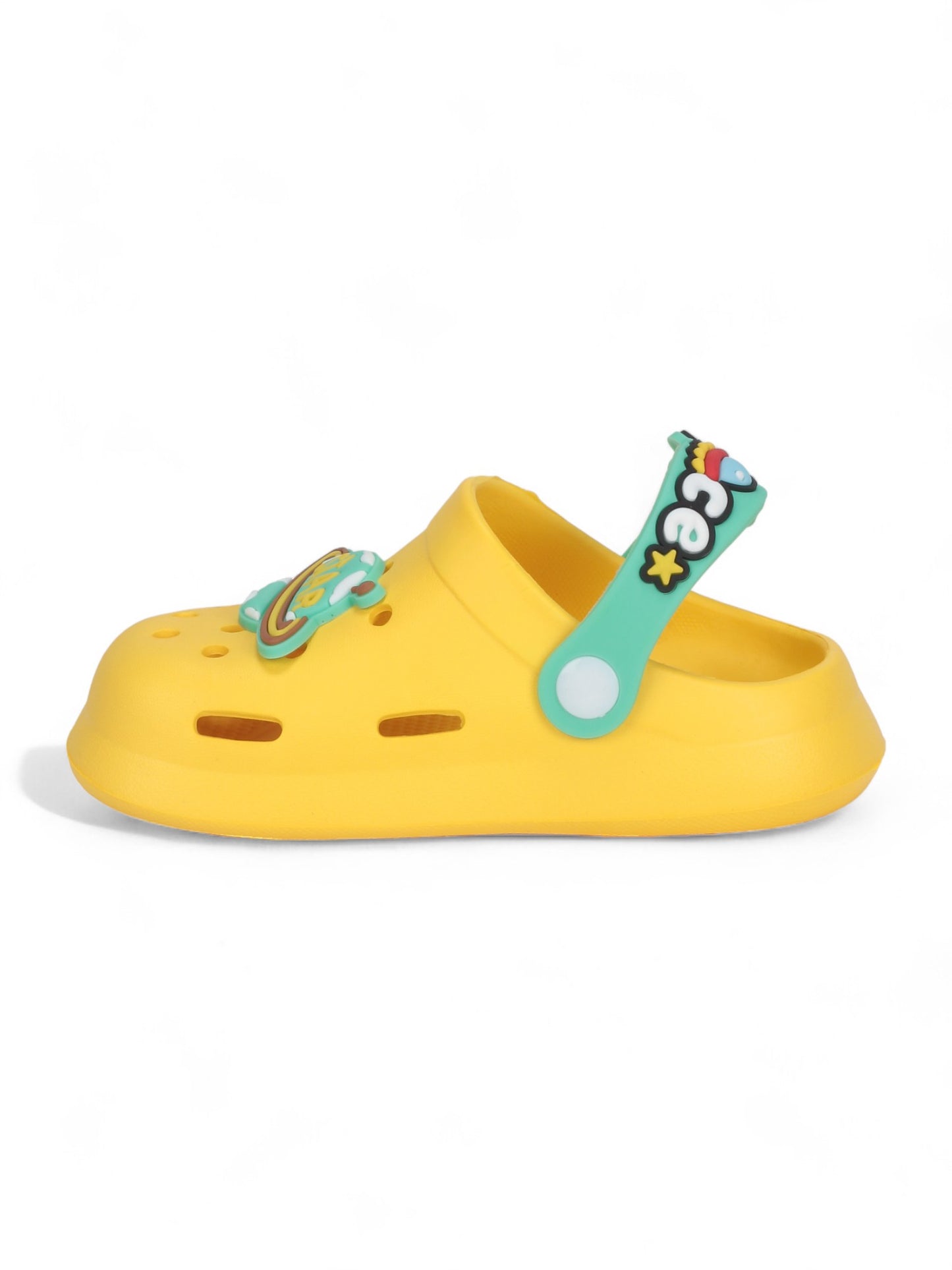 Space Astronaut Applique Anti-Slip Clogs - Yellow
