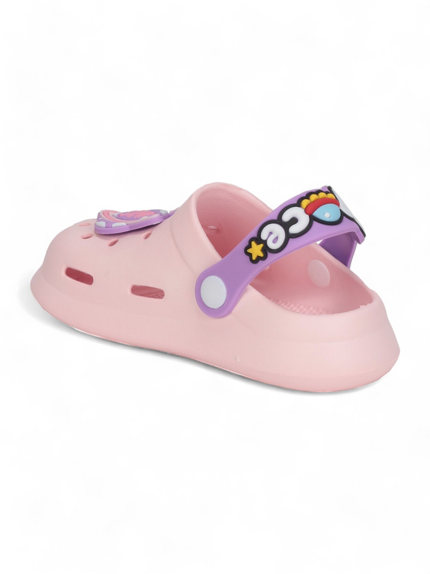 Space Astronaut Applique Anti-Slip Clogs - Pink