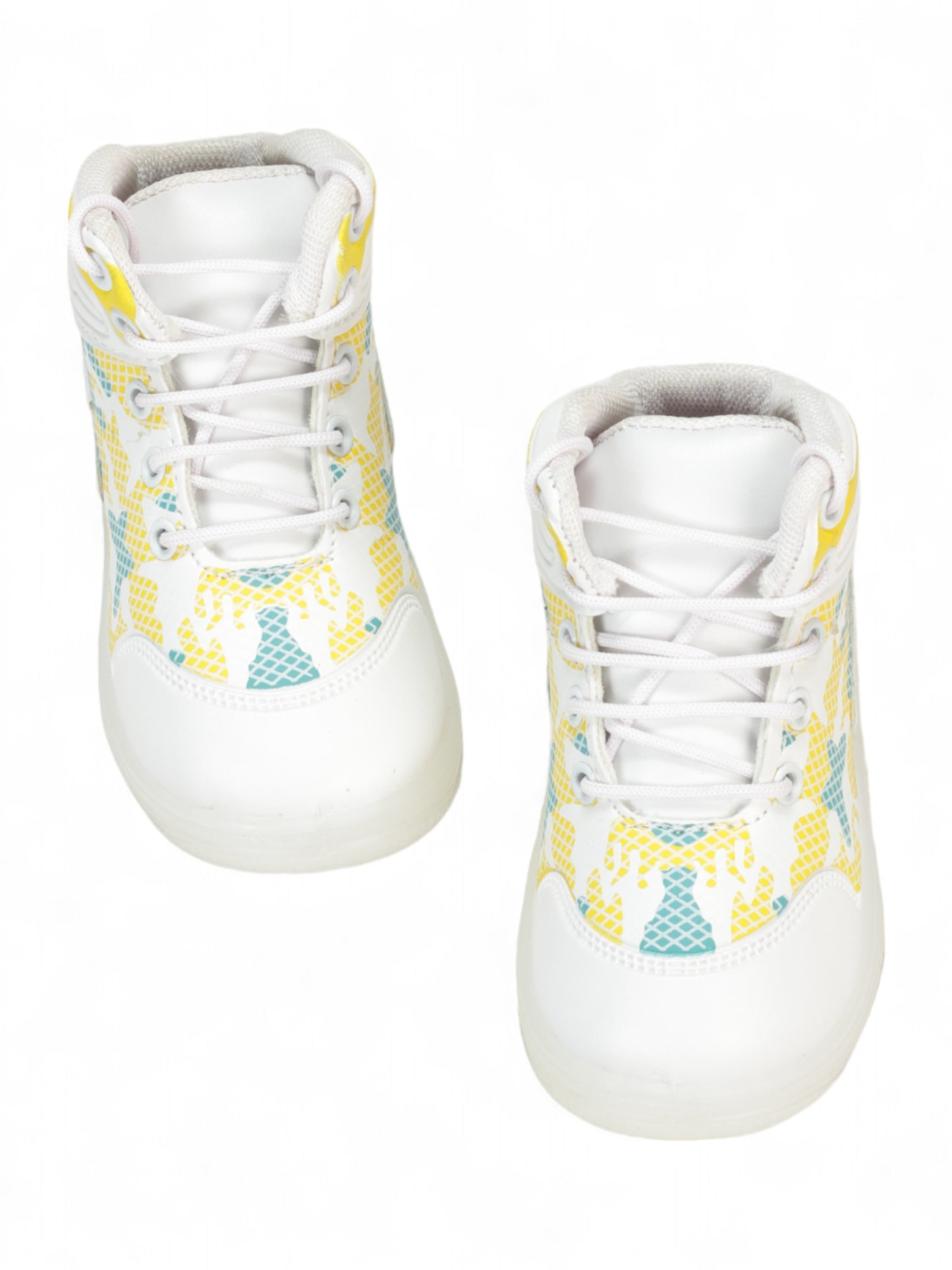 Casual Slip On Shoes With Led Light - White