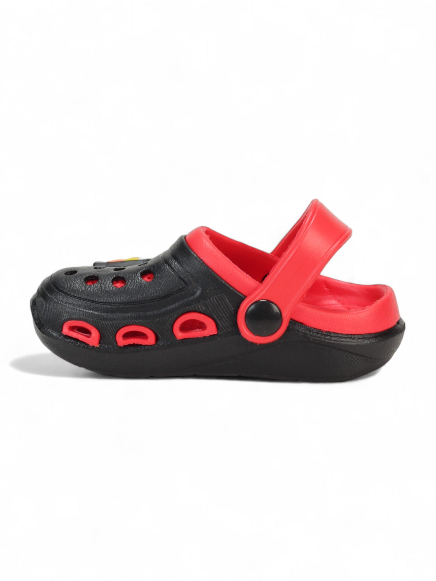 Ice Black Applique Anti-Slip Clogs - Black