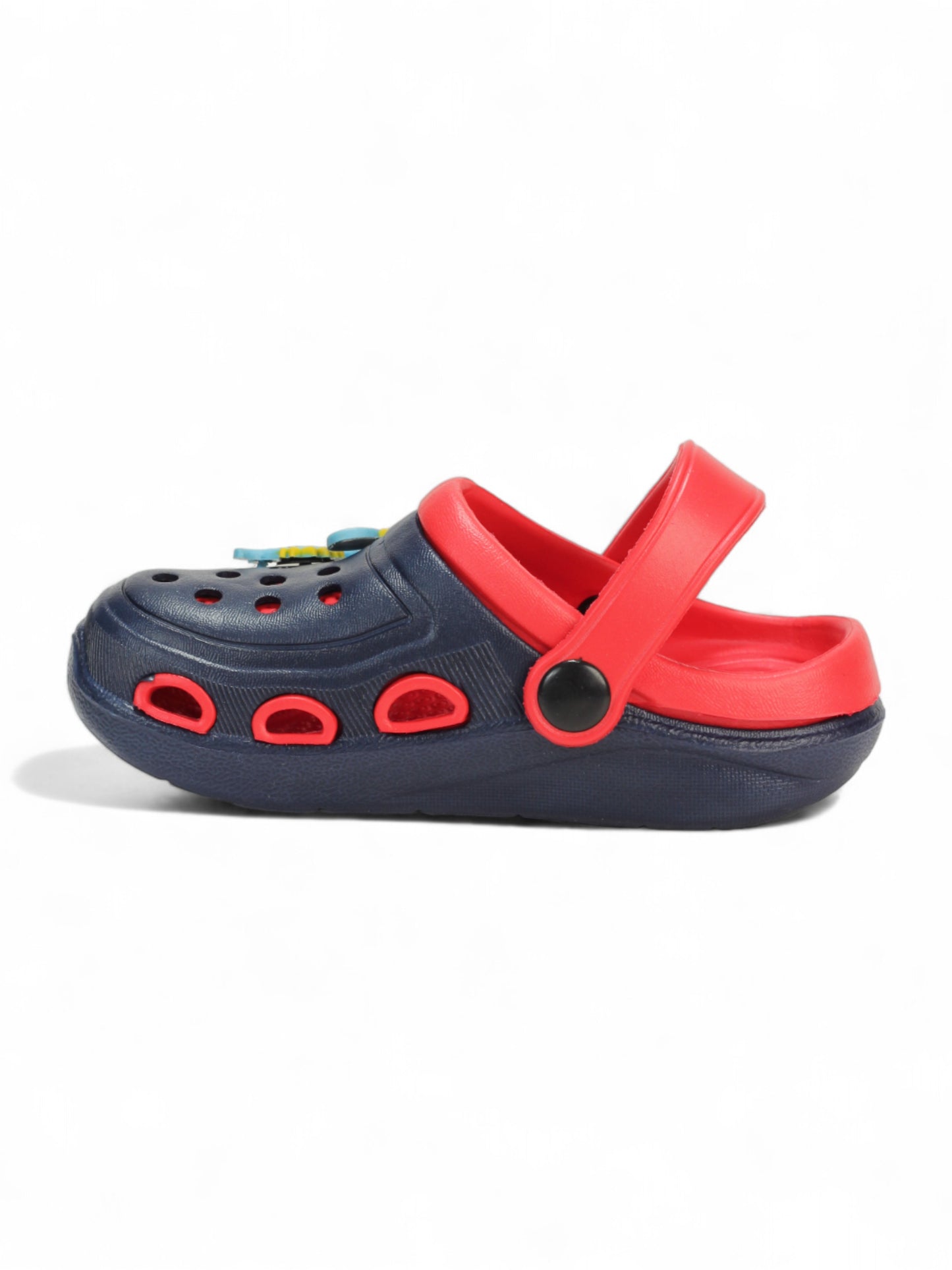 Dinosaur Applique Anti-Slip Clogs - Navy Blue