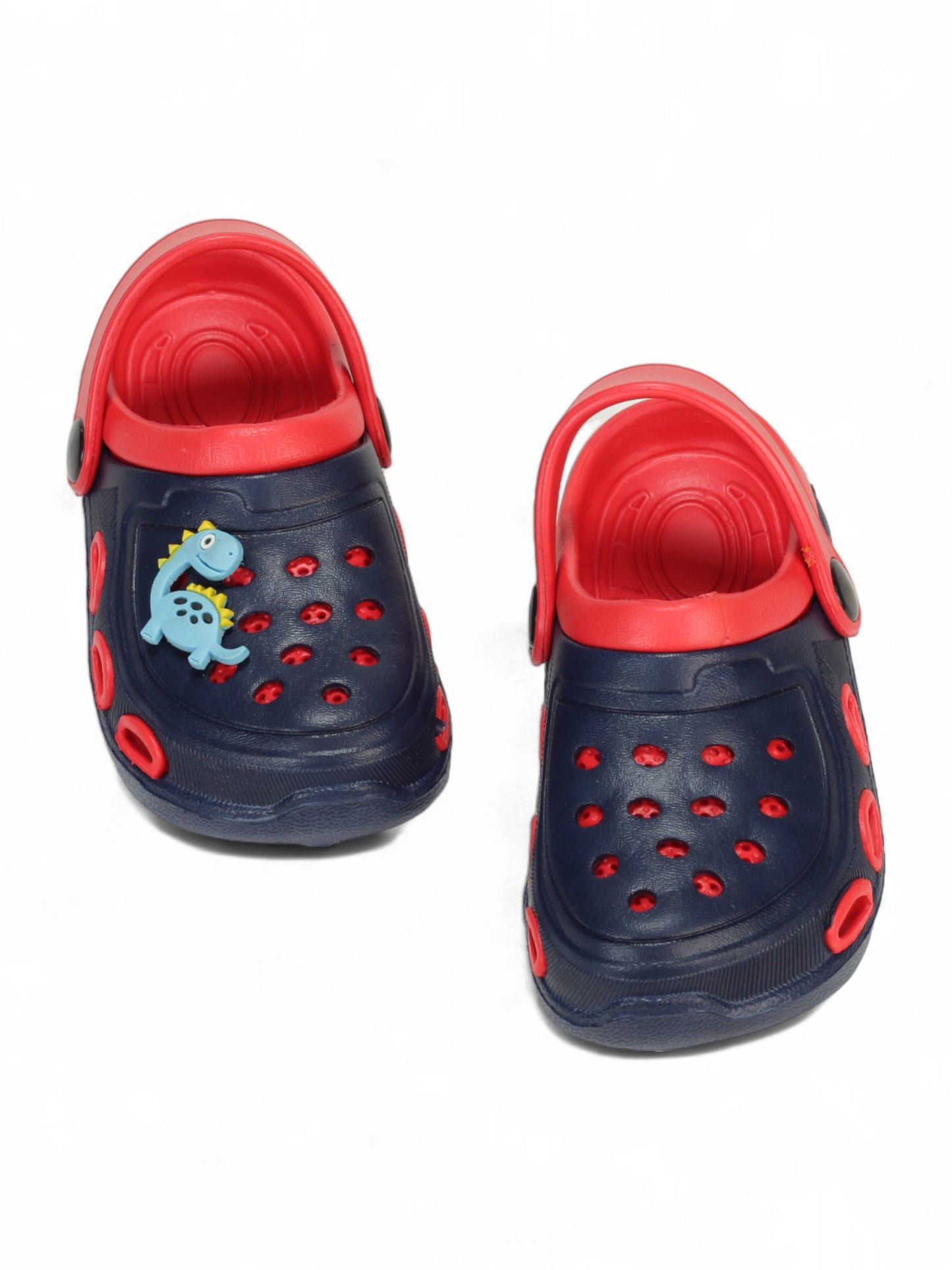 Dinosaur Applique Anti-Slip Clogs - Navy Blue