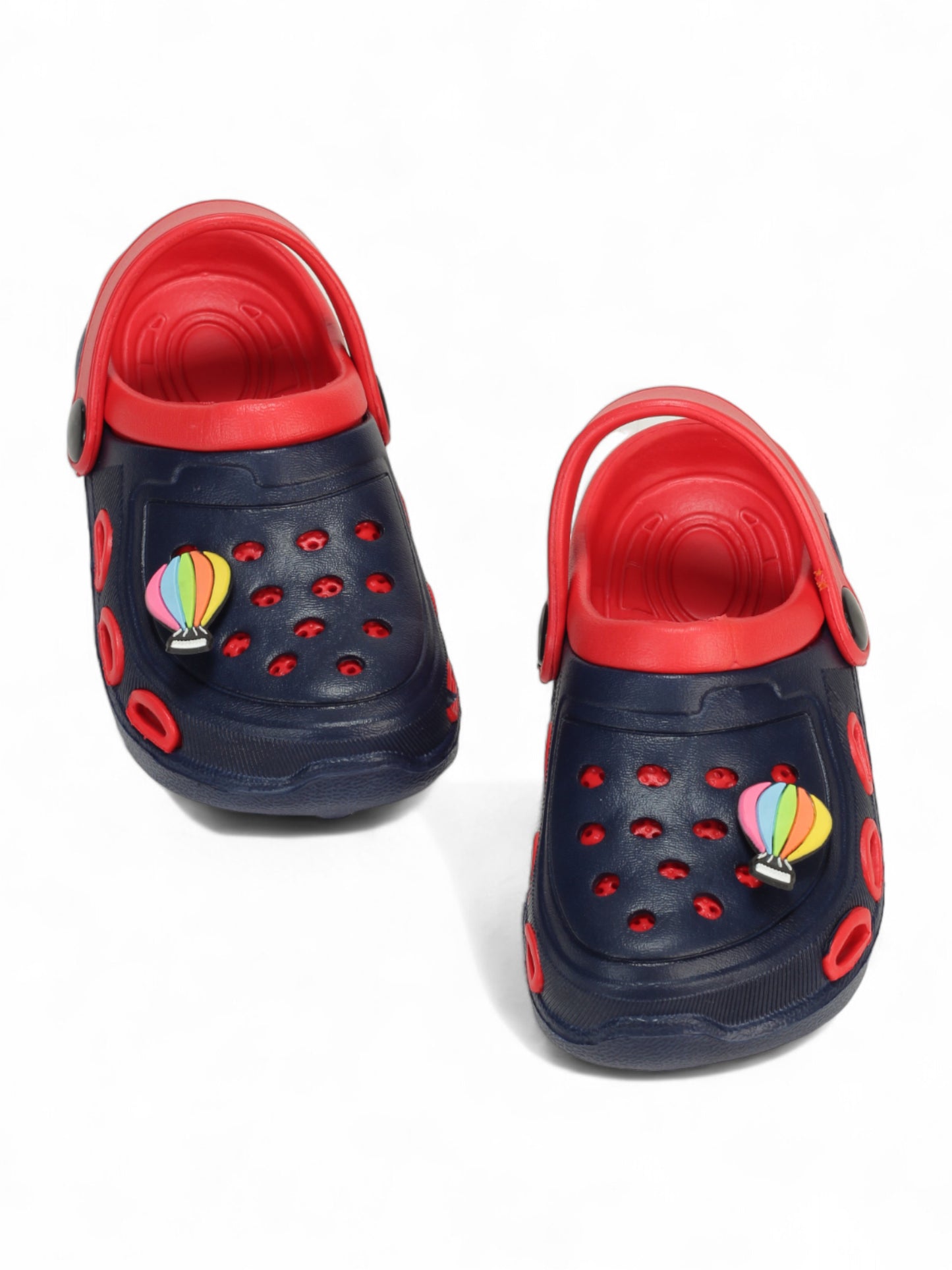 Hot Air Balloon Applique Anti-Slip Clogs - Navy Blue