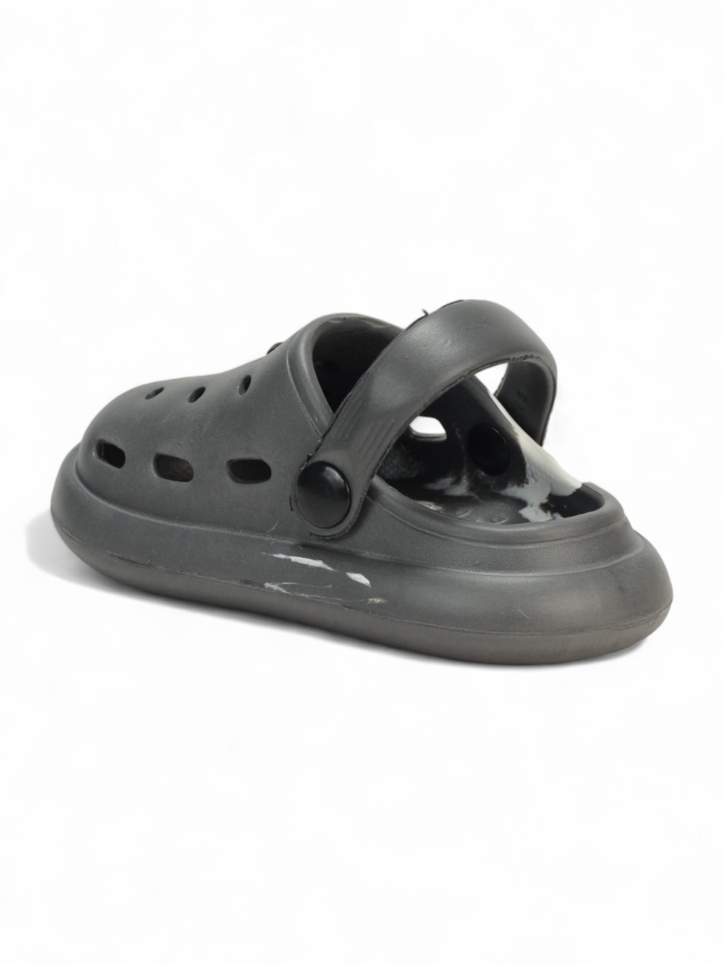 Marble Look Balloon Applique Anti-Slip Clogs - Grey