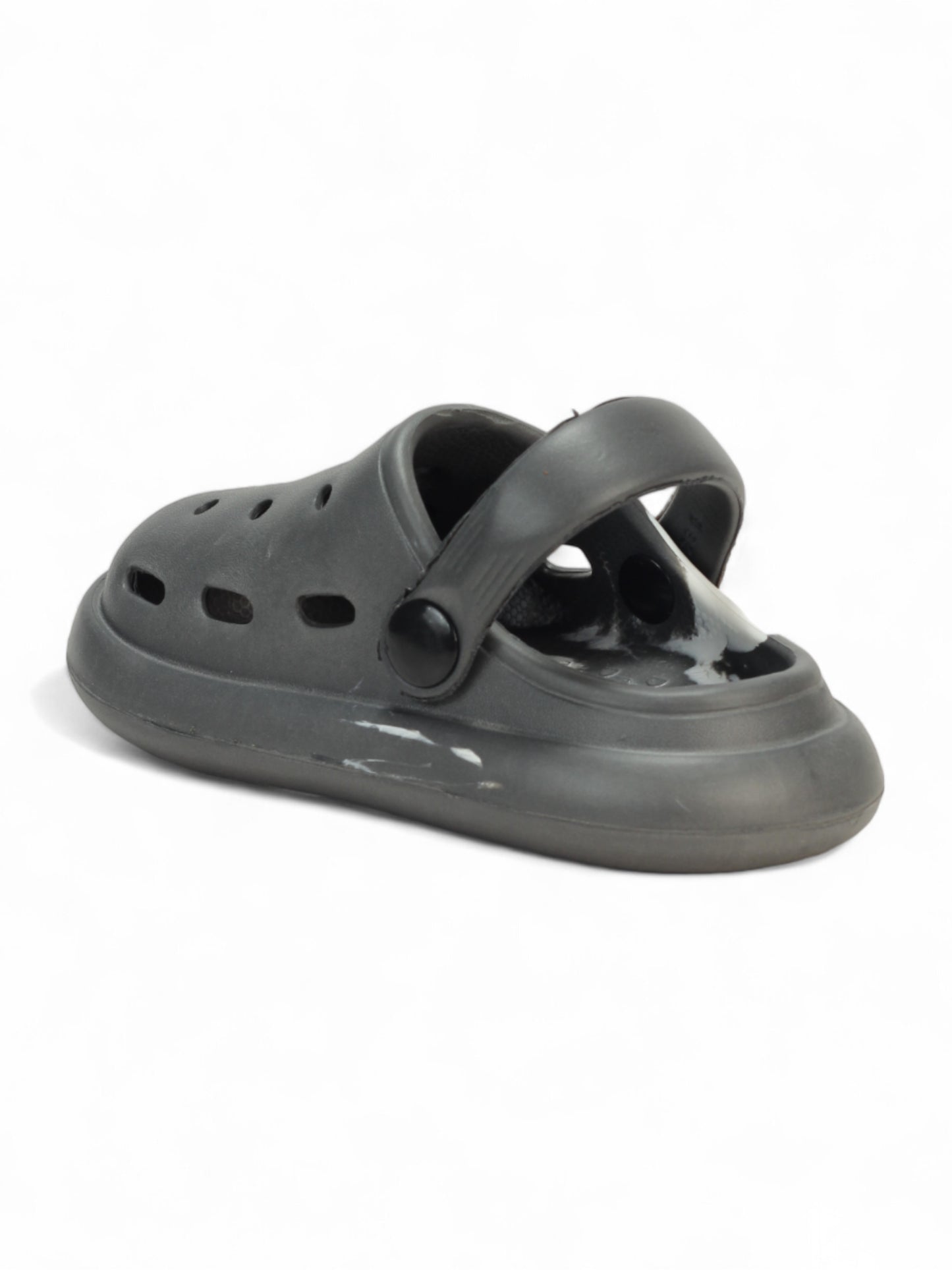 Marble Look Mushroom Applique Anti-Slip Clogs - Grey