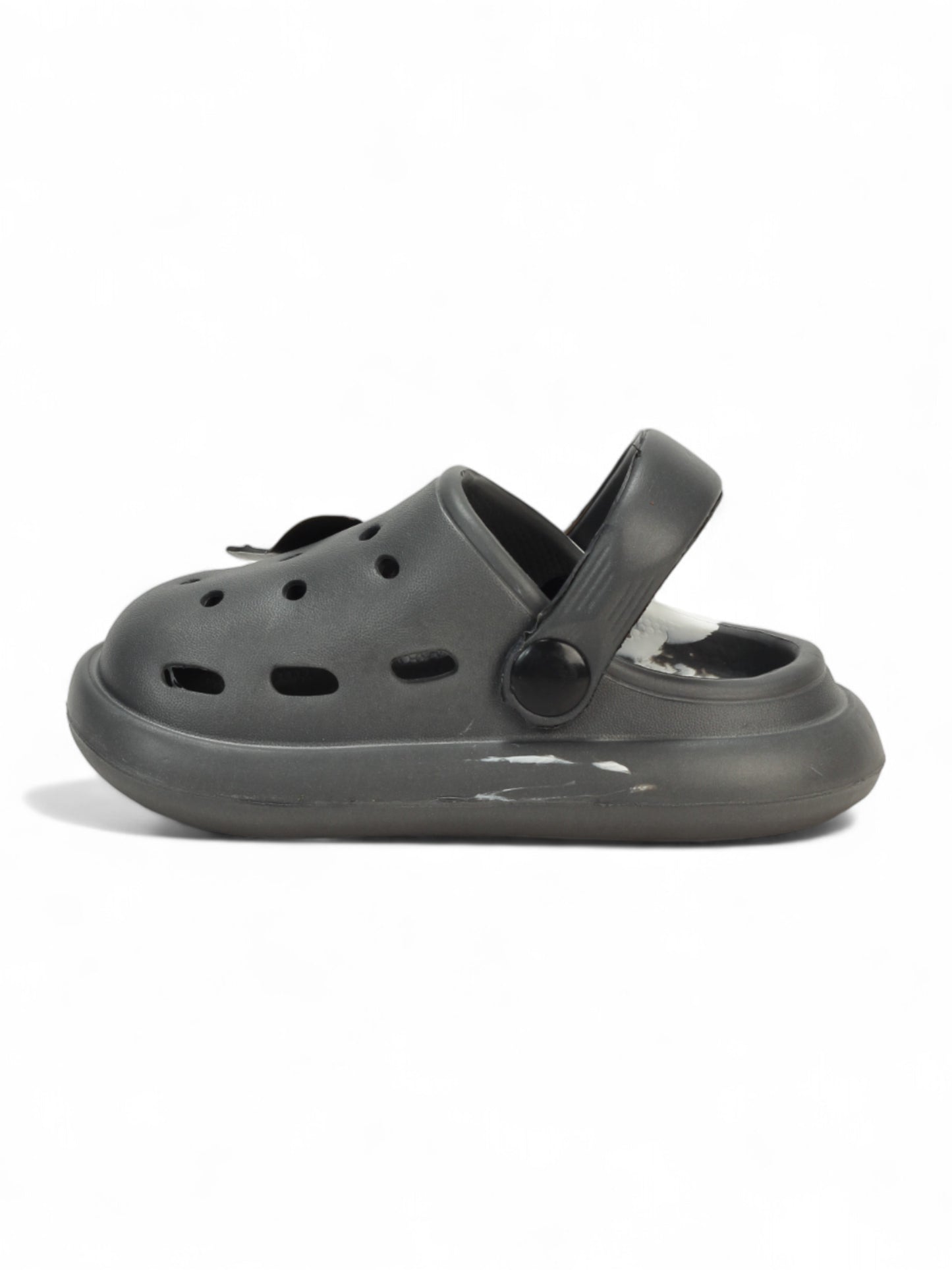 Marble Look Hot Air Balloon Applique Anti-Slip Clogs - Grey