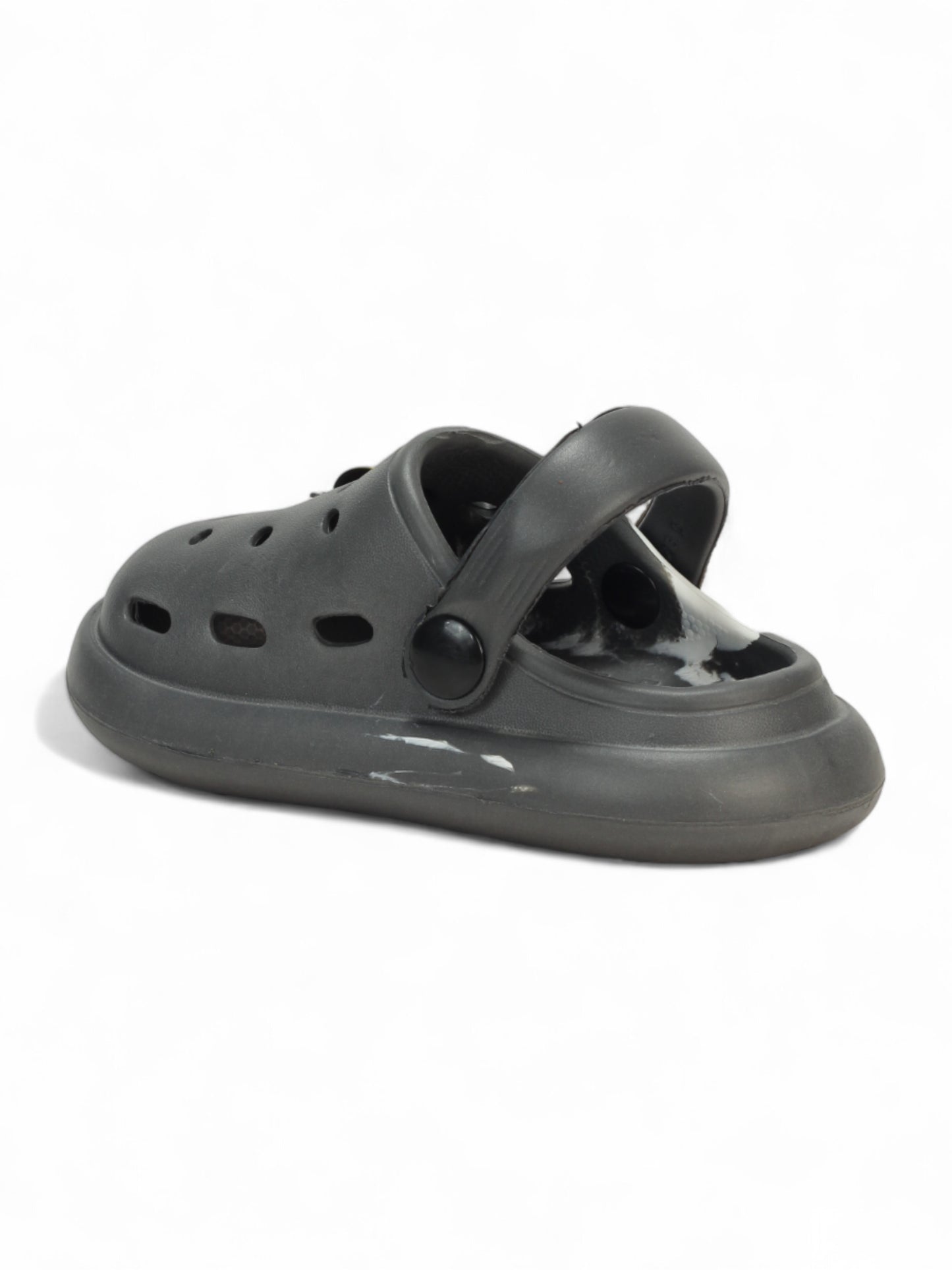 Marble Look Hot Air Balloon Applique Anti-Slip Clogs - Grey