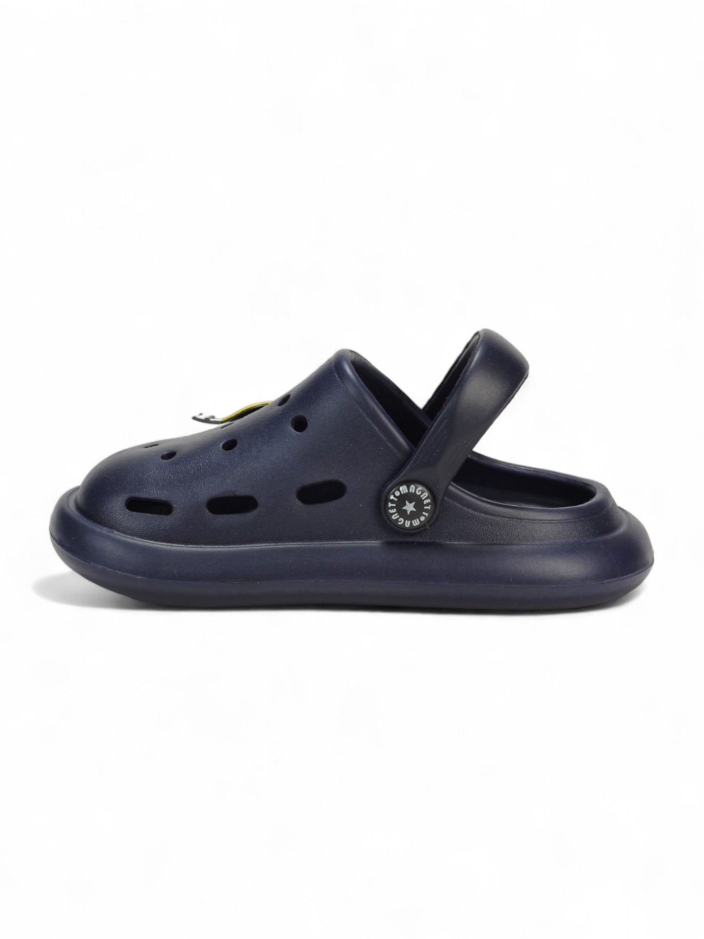 Marble Look Hot Air Balloon Applique Anti-Slip Clogs - Navy Blue