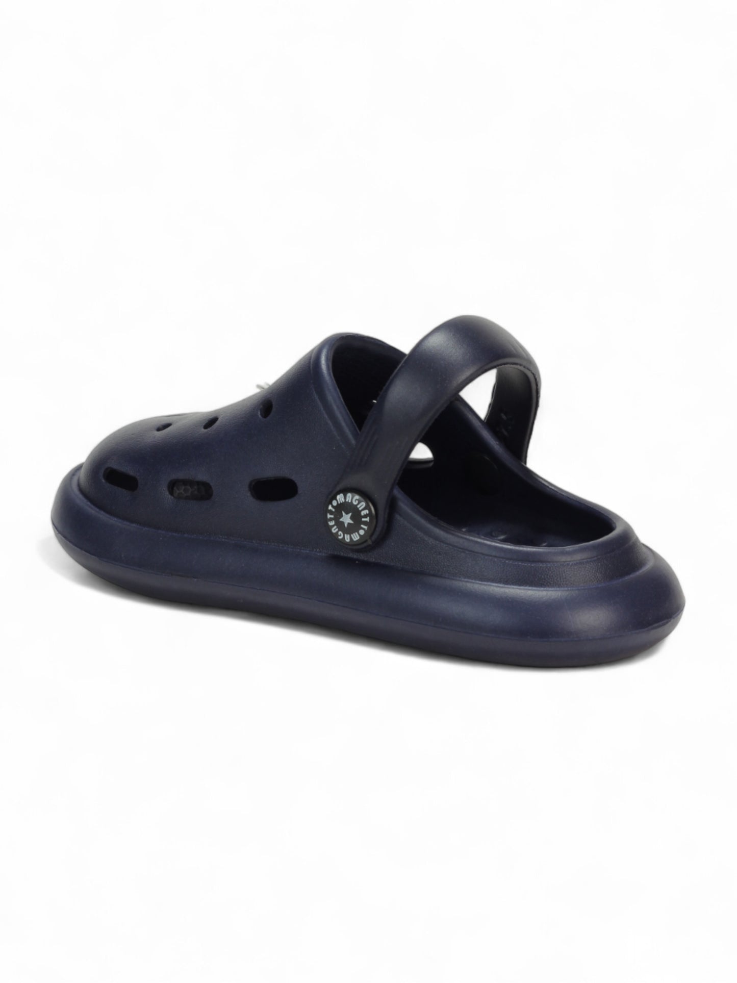 Marble Look Unicorn Applique Anti-Slip Clogs - Navy Blue