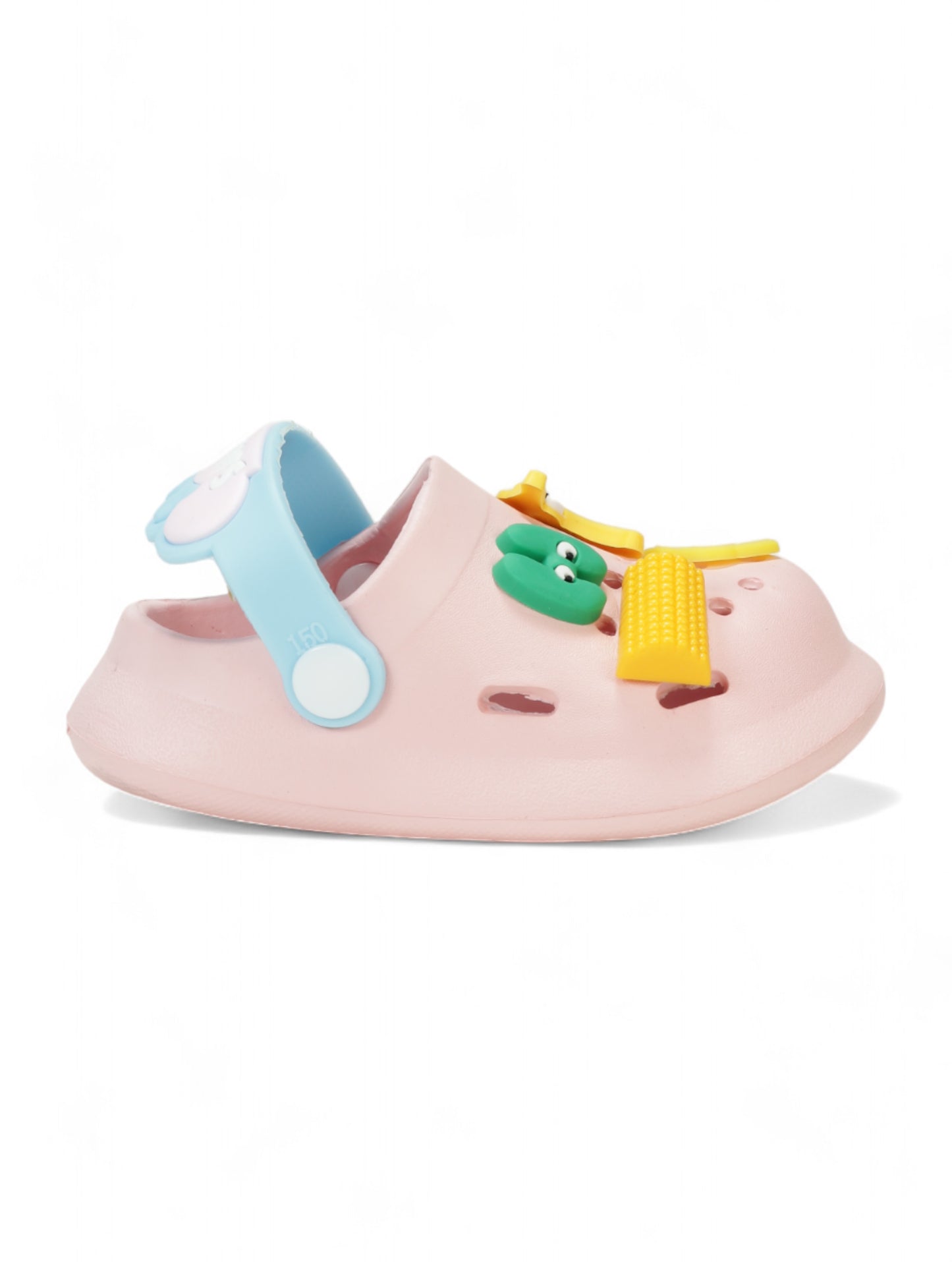 Rabbit Applique Anti-Slip Clogs - Pink