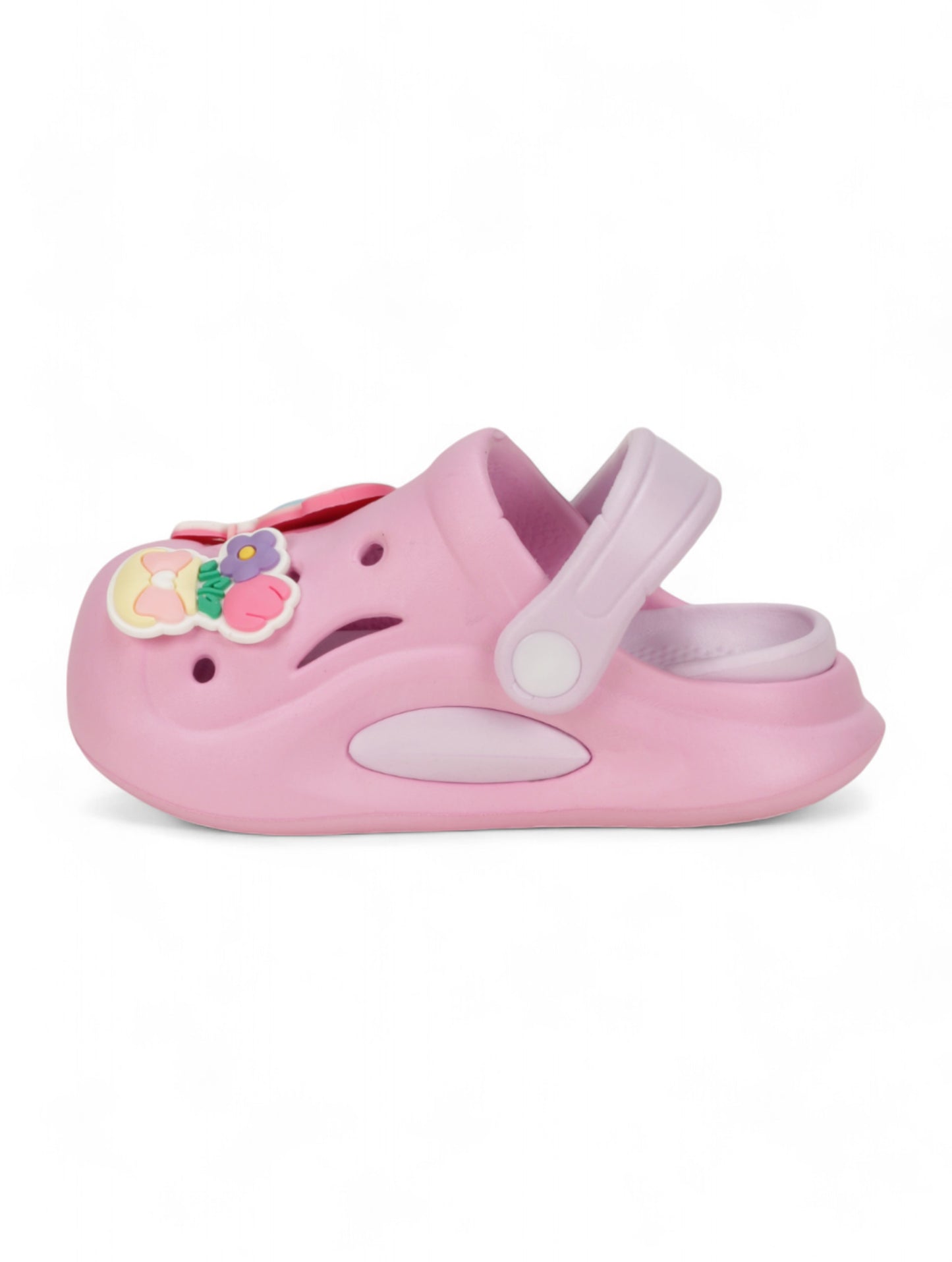Dog Applique Anti-Slip Clogs - Deep Pink