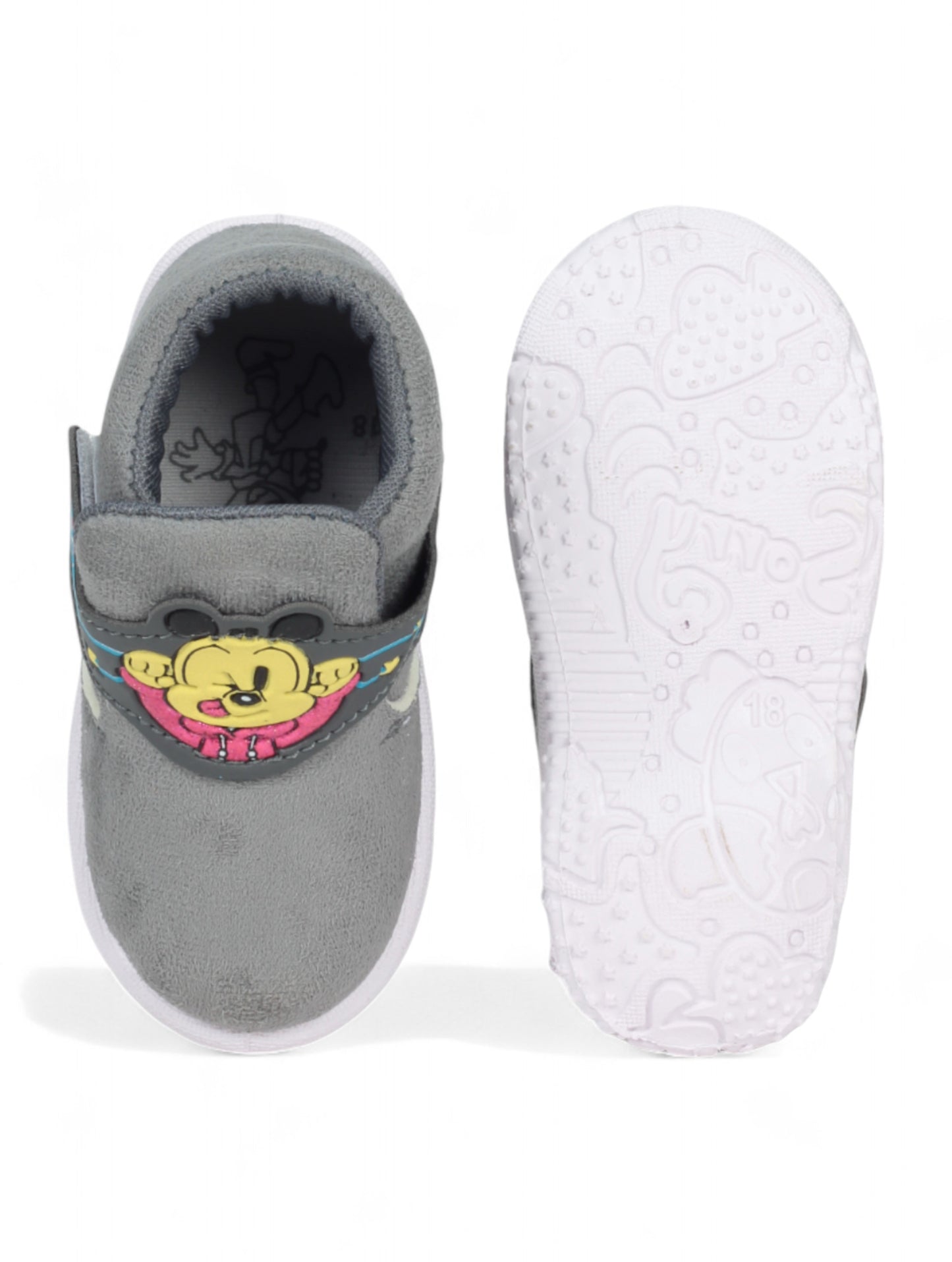 Coolz Musical Chu Chu Shoes With Velcro Closing - Grey