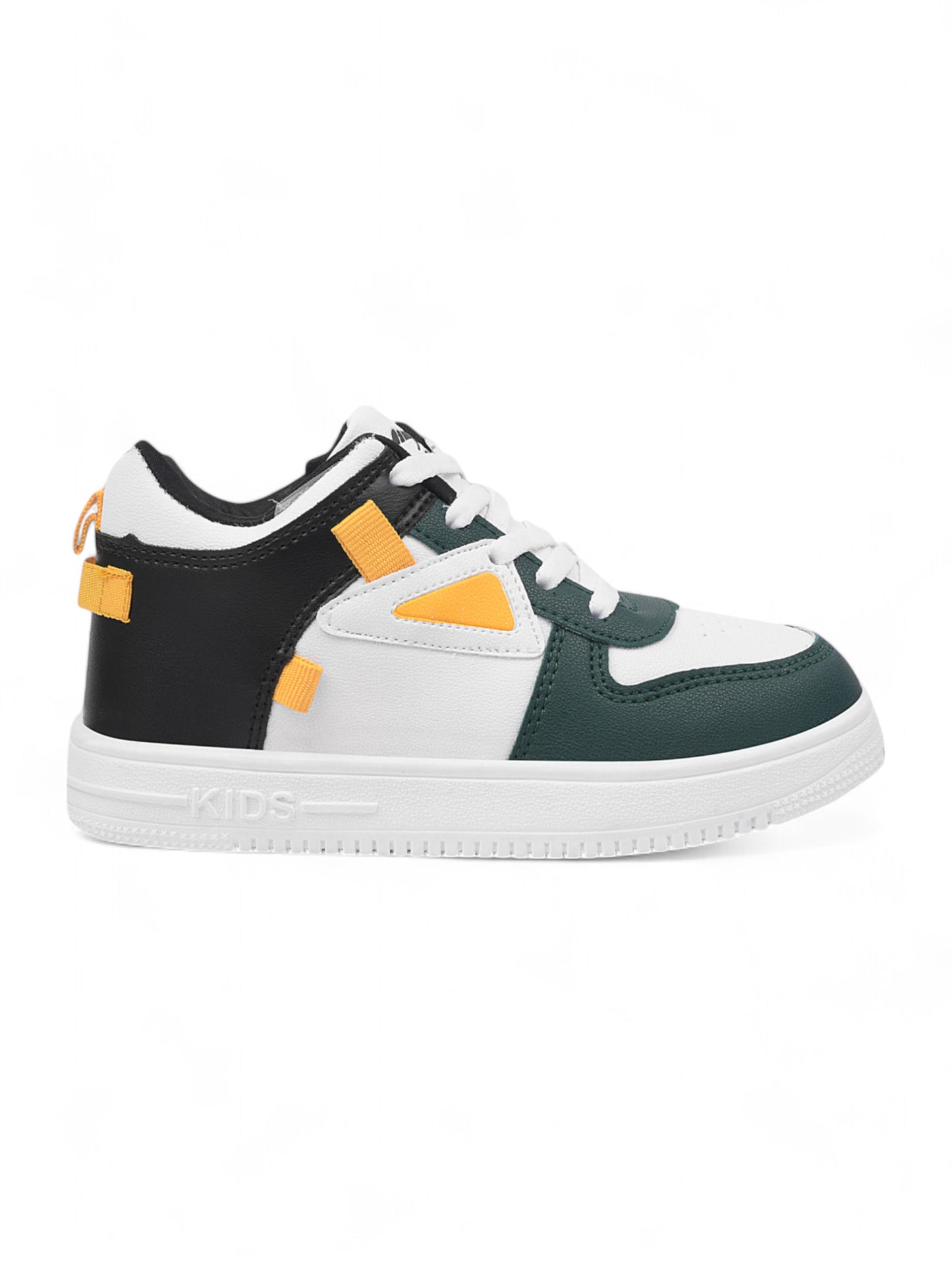 Ankle High Casual Shoes With Laces - Green