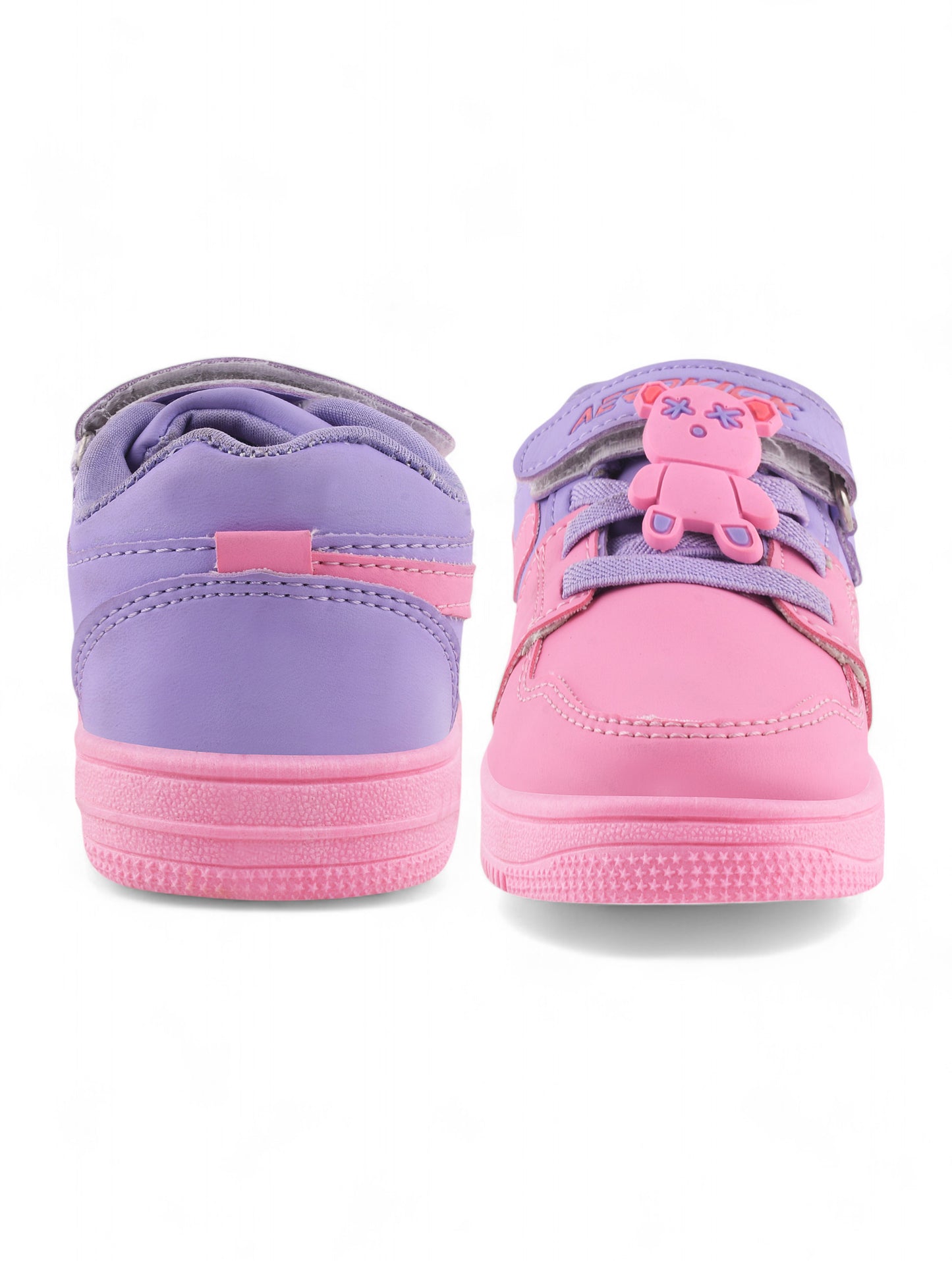 Casual Shoes With Velrco - Pink