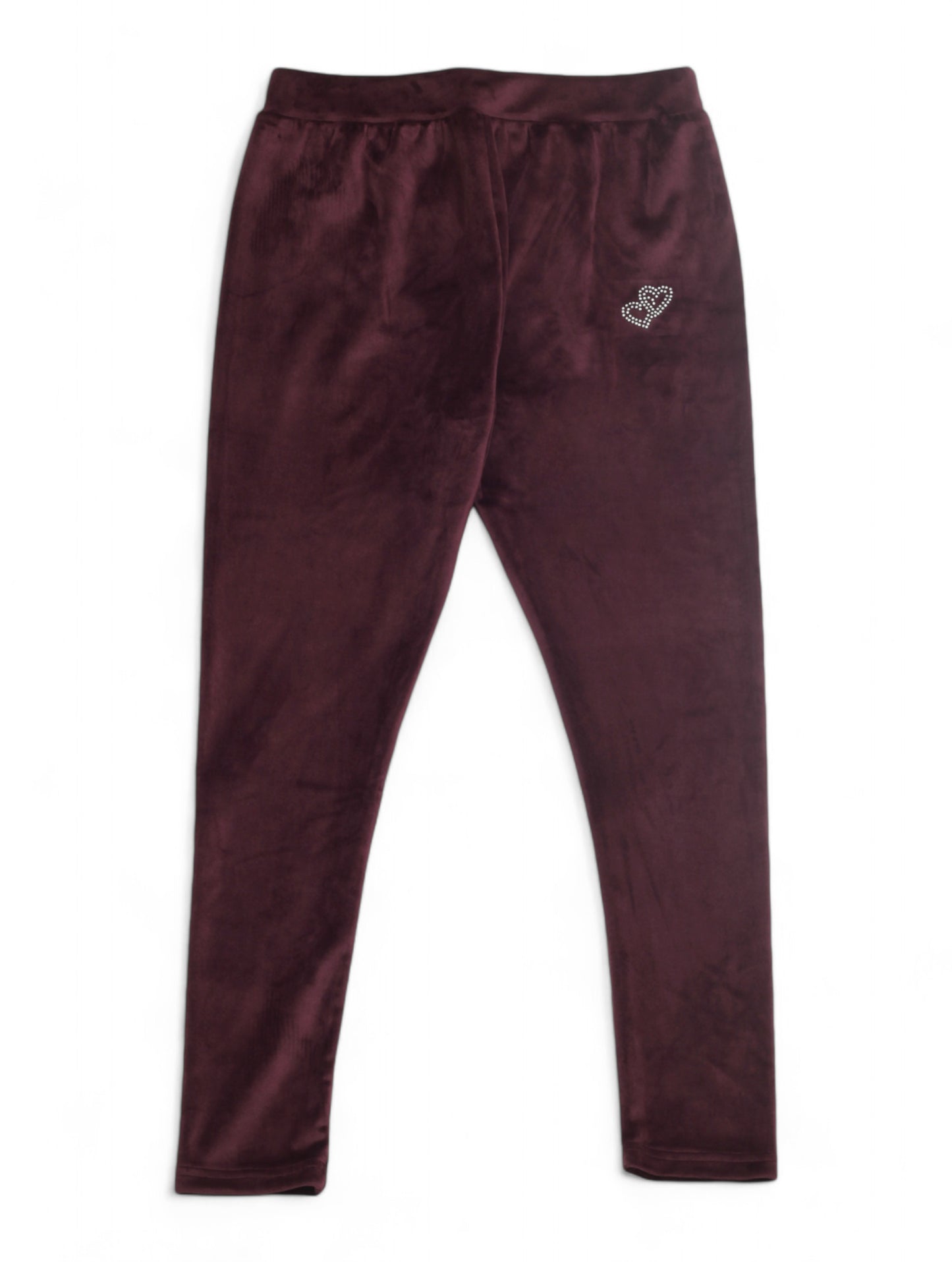 Solid Velvet Leggings - Purple