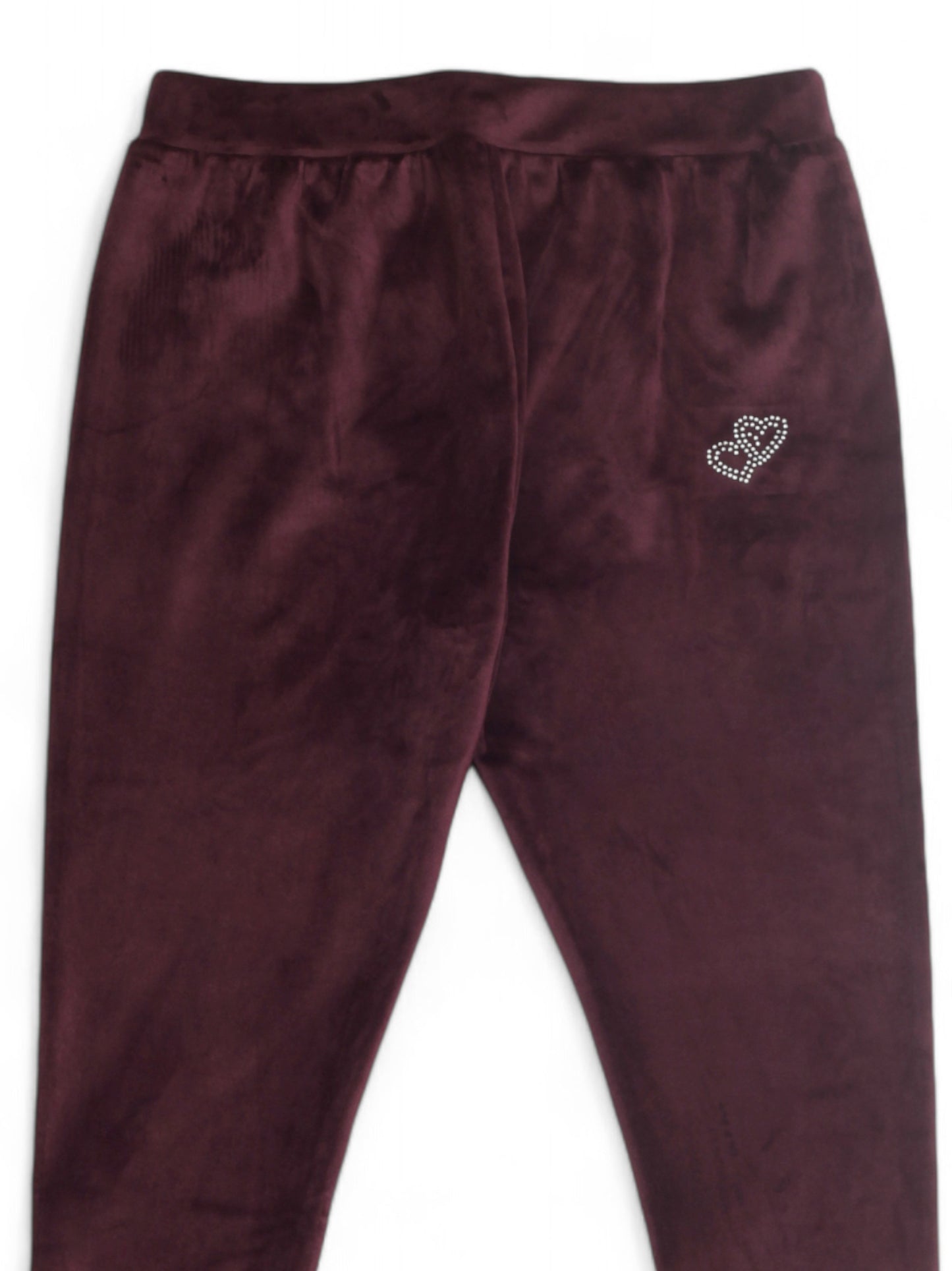 Solid Velvet Leggings - Purple