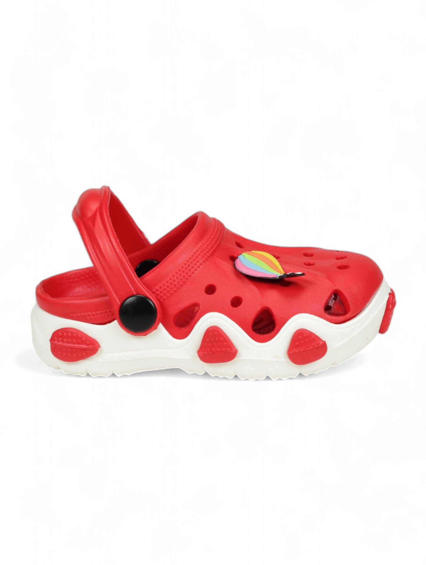 Hot Air Balloon Applique Anti-Slip Clogs - Red