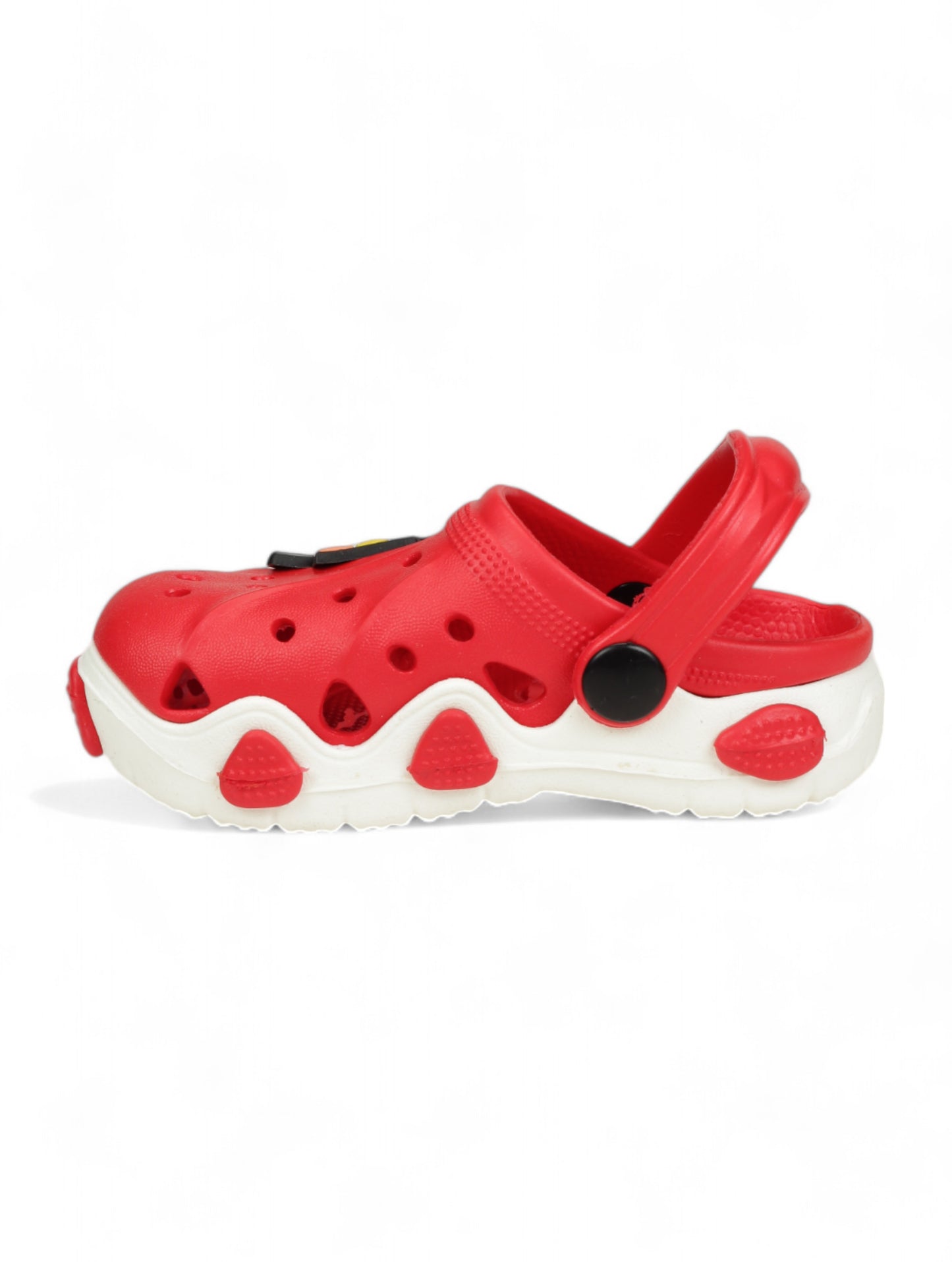 Ice Red Applique Anti-Slip Clogs - Red