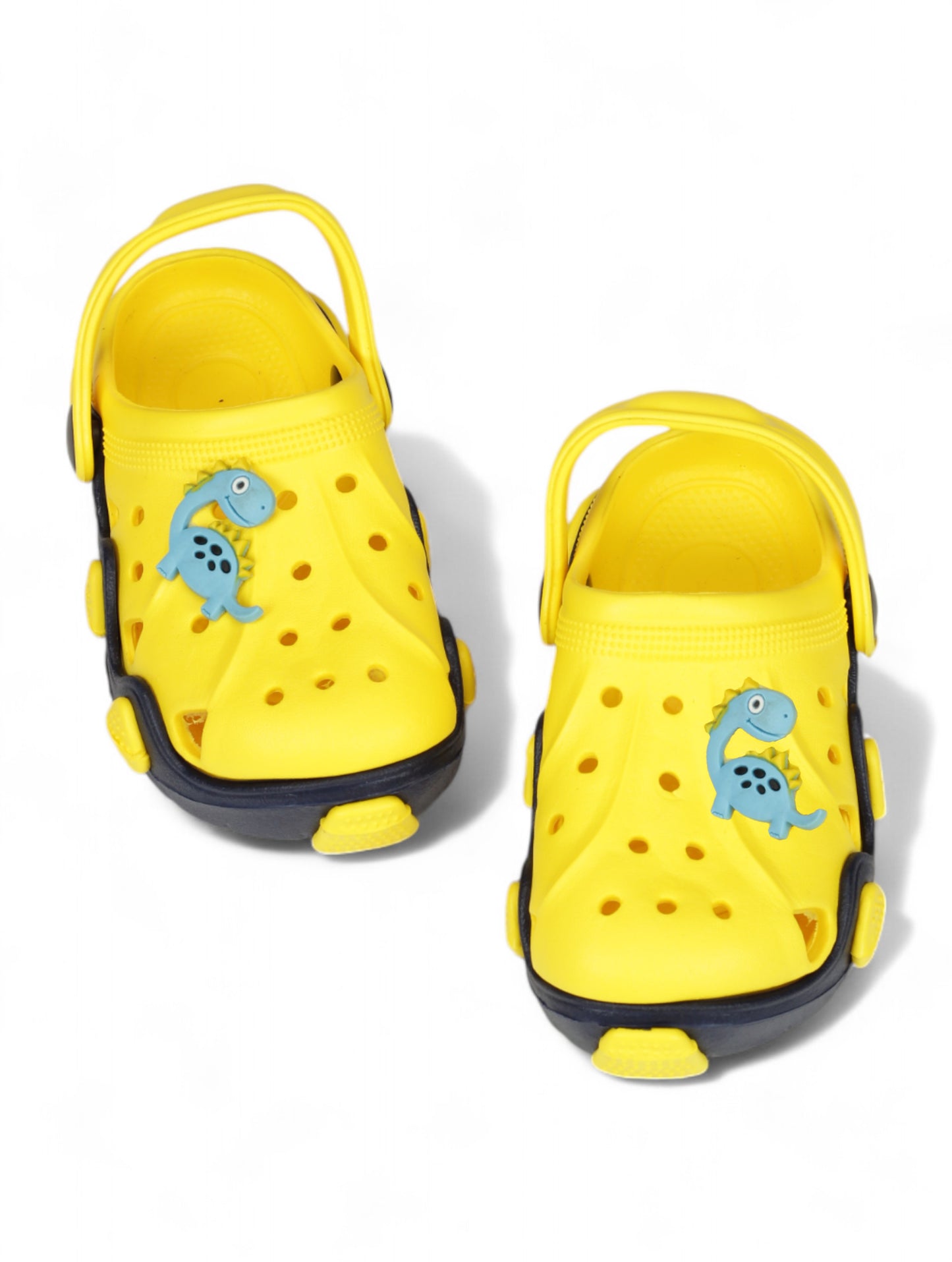 Dinosaur Applique Anti-Slip Clogs - Yellow