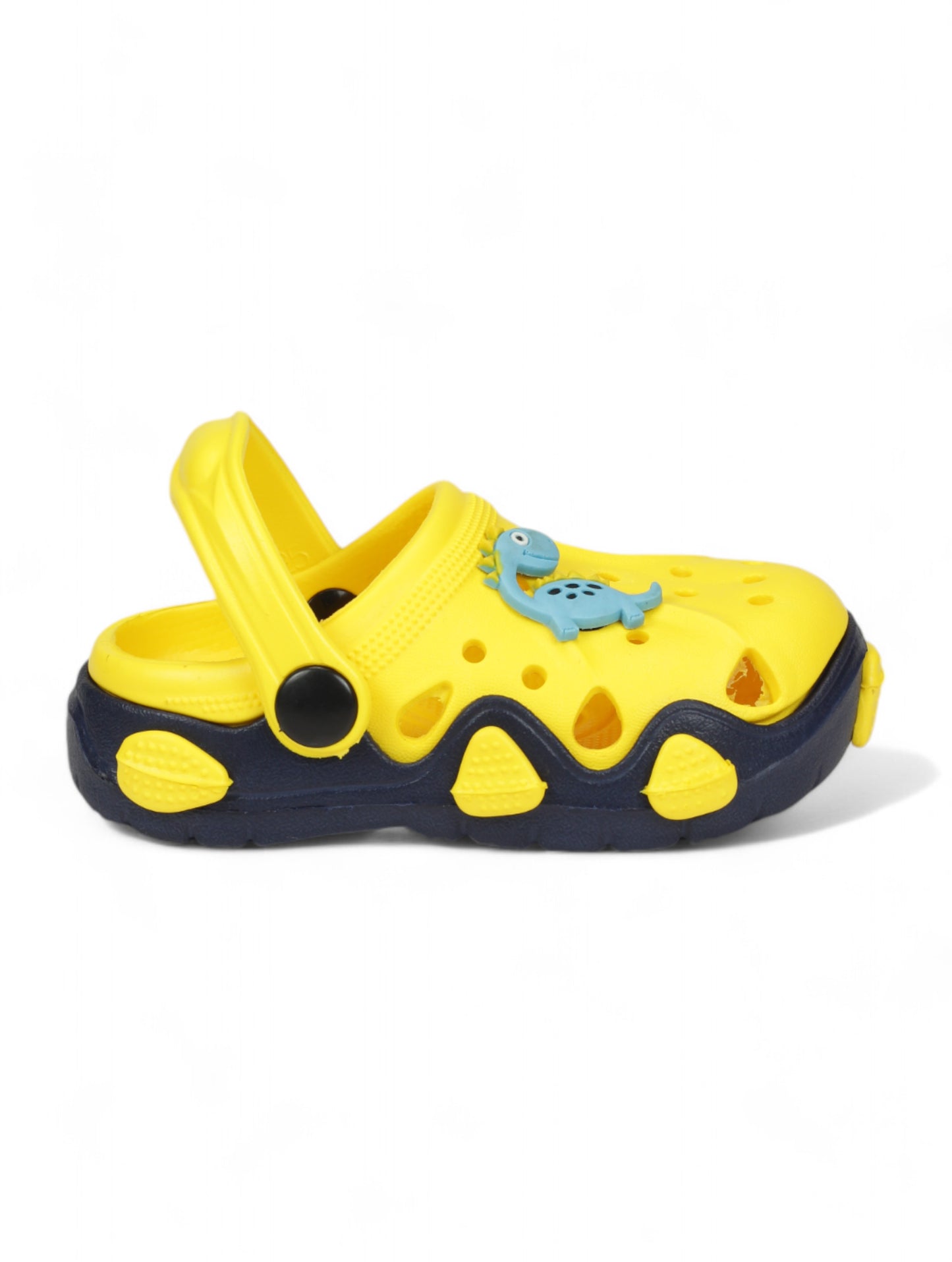 Dinosaur Applique Anti-Slip Clogs - Yellow