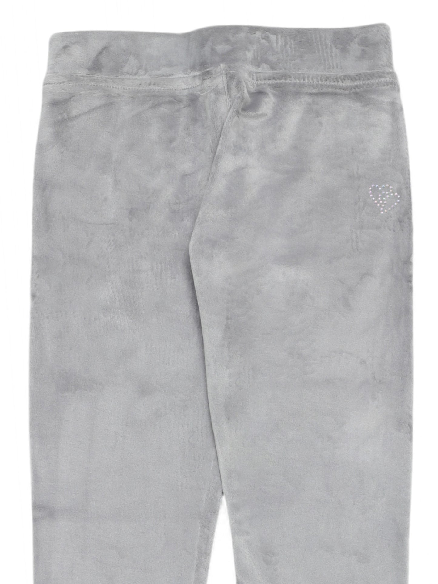 Solid Velvet Leggings - Grey