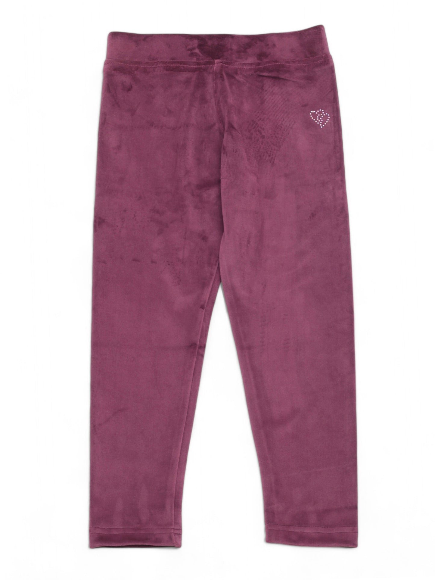 Solid Velvet Leggings - Purple