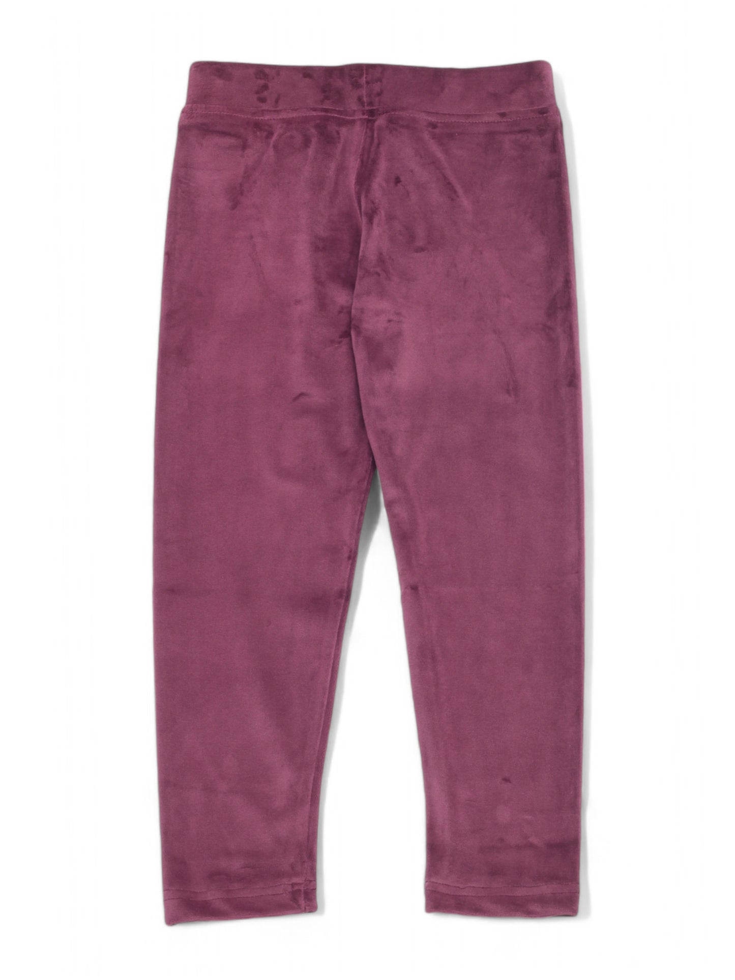 Solid Velvet Leggings - Purple