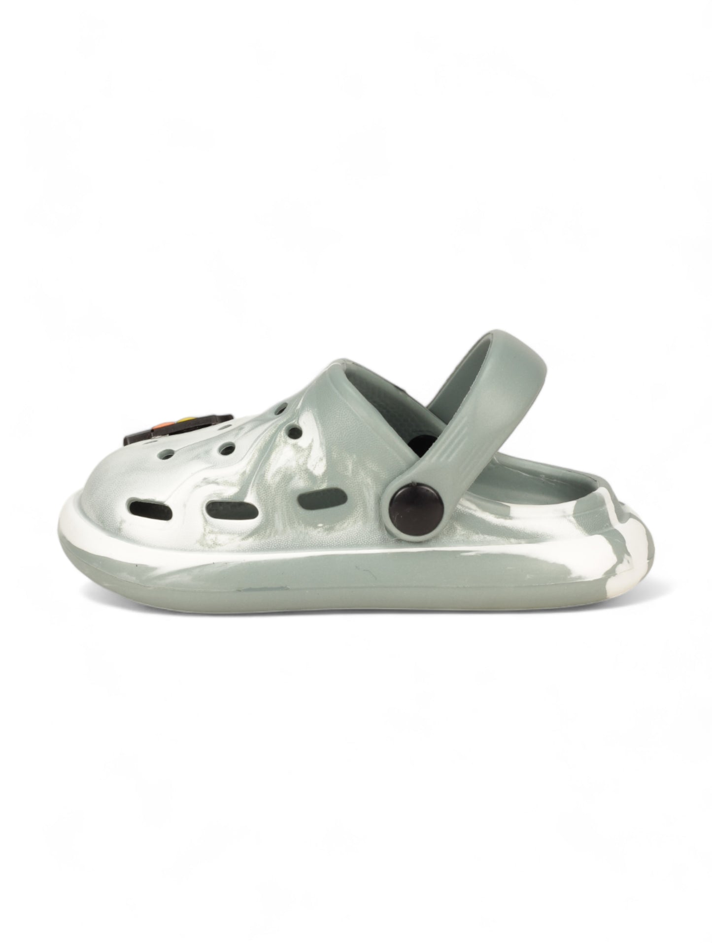 Marble Look Ice Cream Applique Anti-Slip Clogs - Green