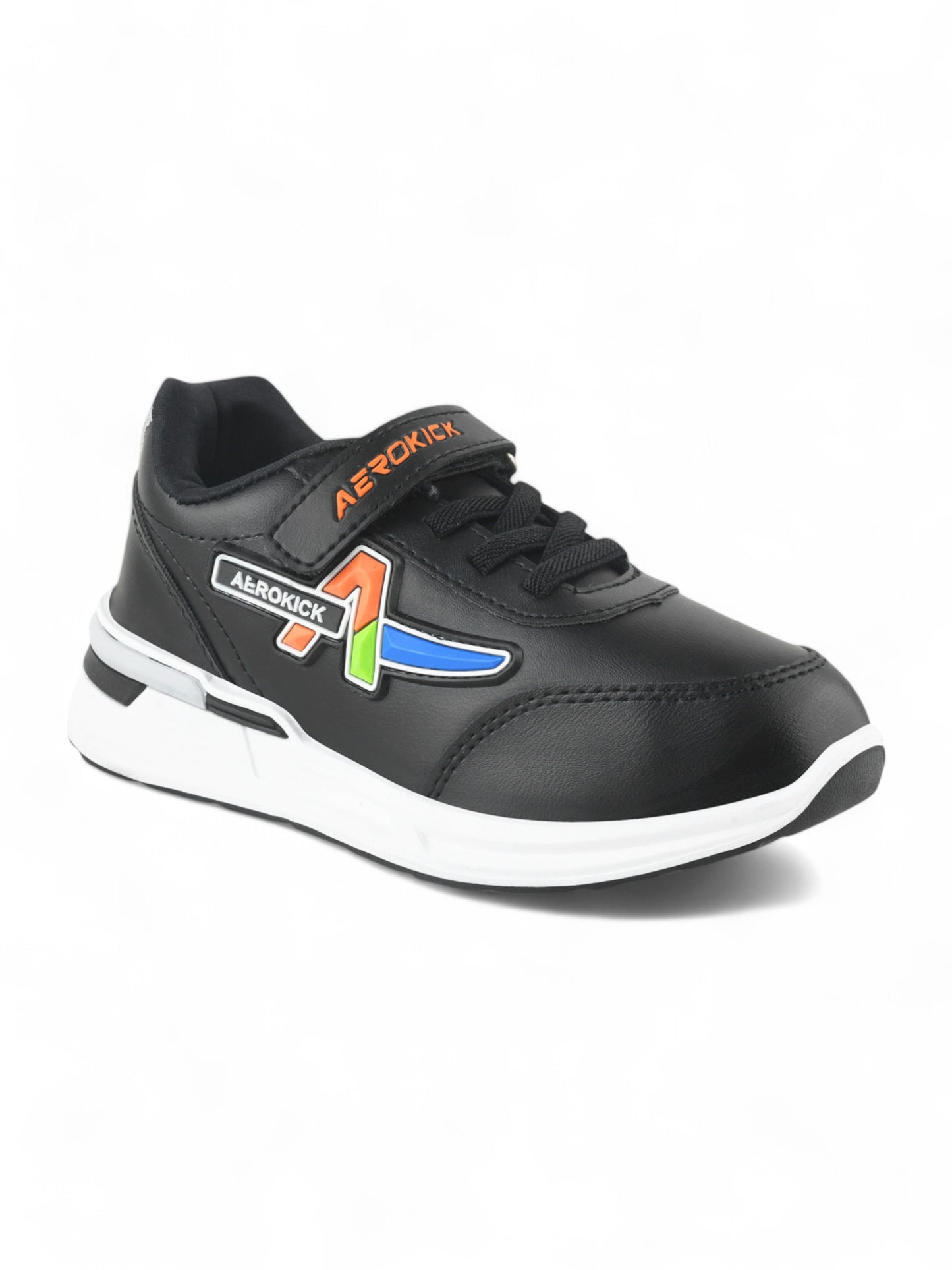 Casual Shoes With Velrco - Black