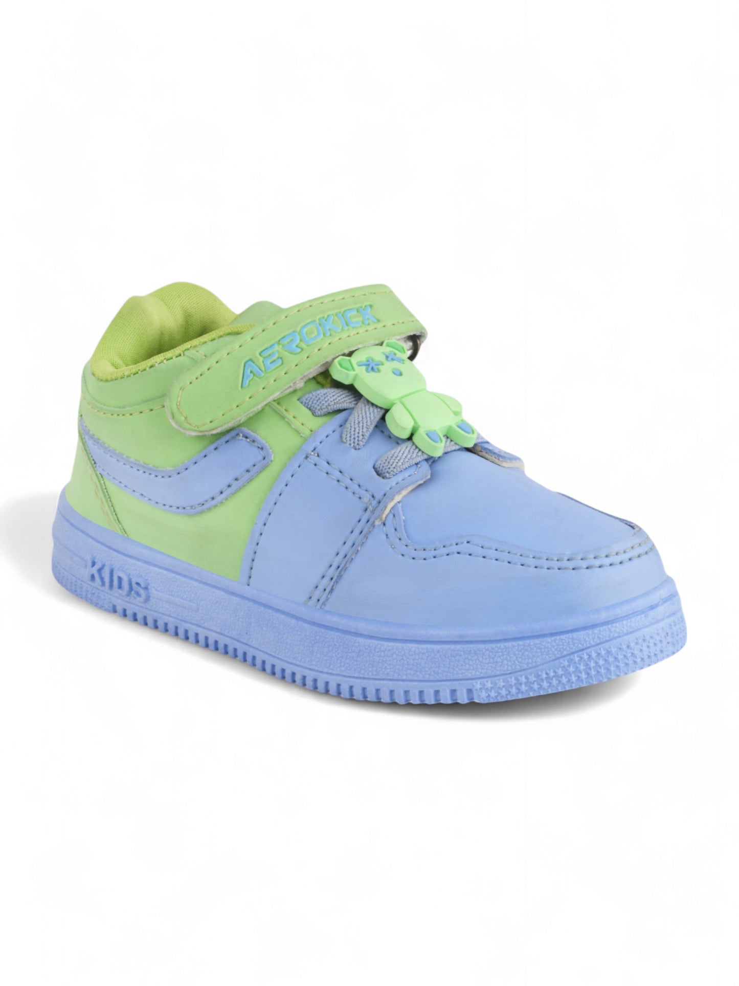 Casual Shoes With Velrco - Green