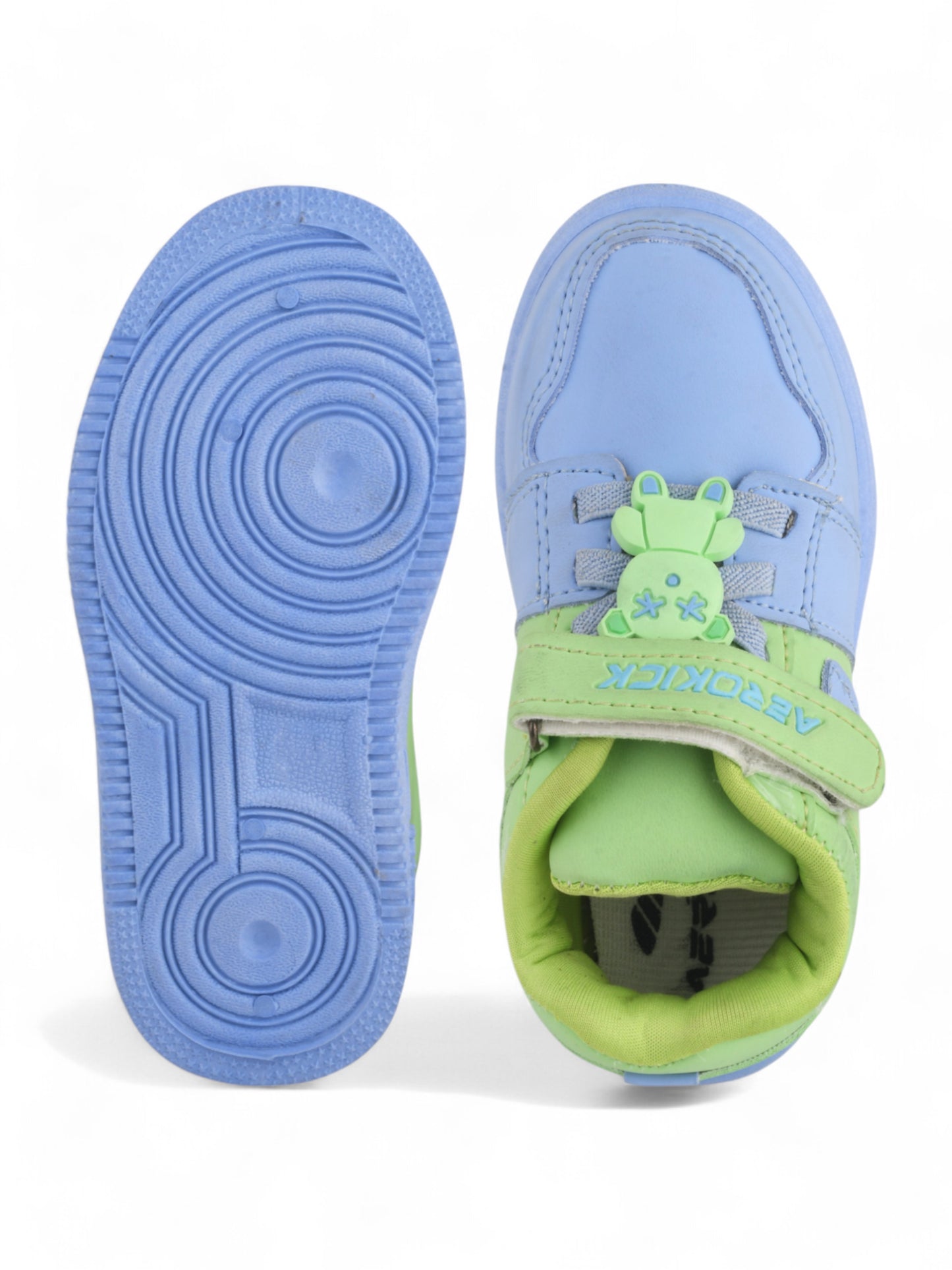 Casual Shoes With Velrco - Green