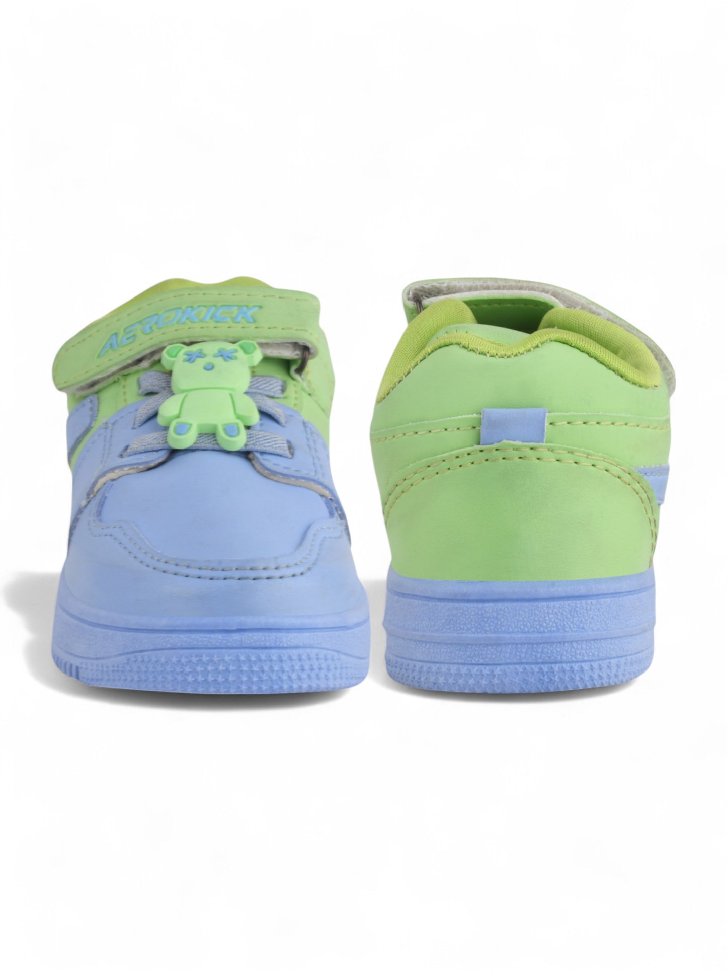 Casual Shoes With Velrco - Green
