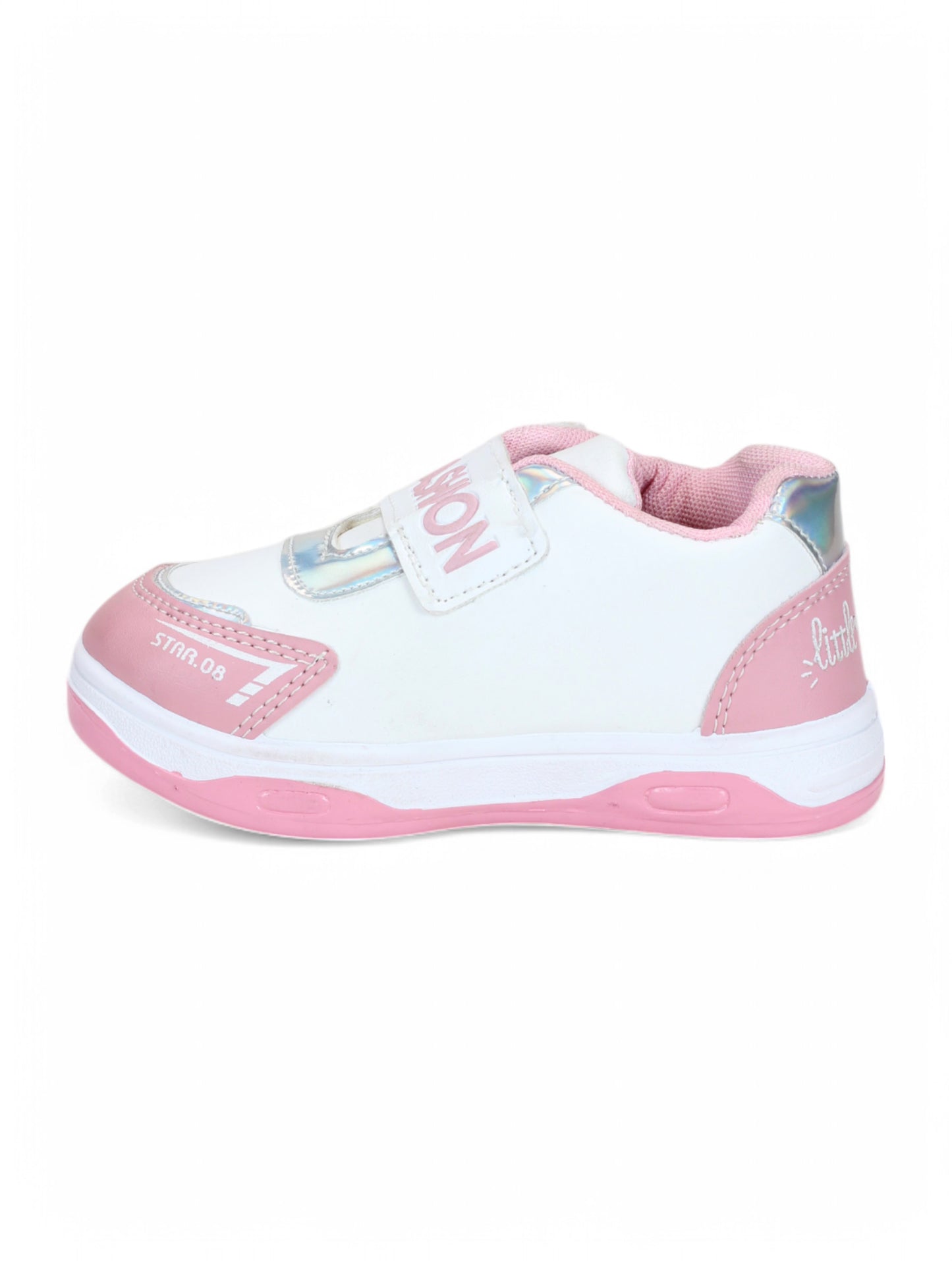 Casual Shoes With Velrco - Pink