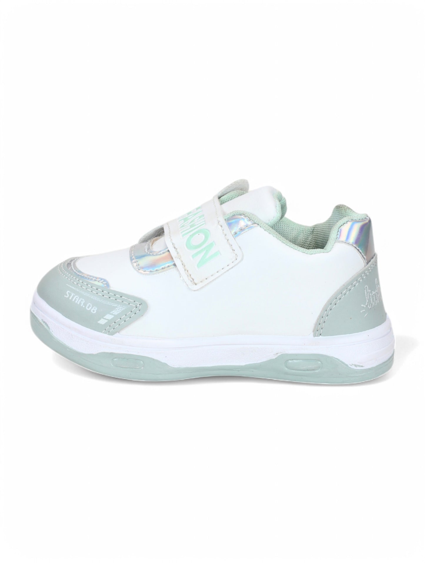 Casual Shoes With Velrco - Green