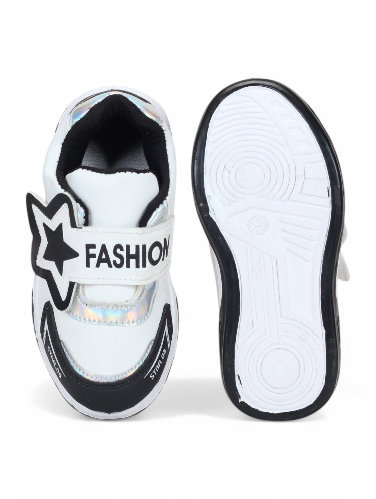 Casual Shoes With Velrco - Black