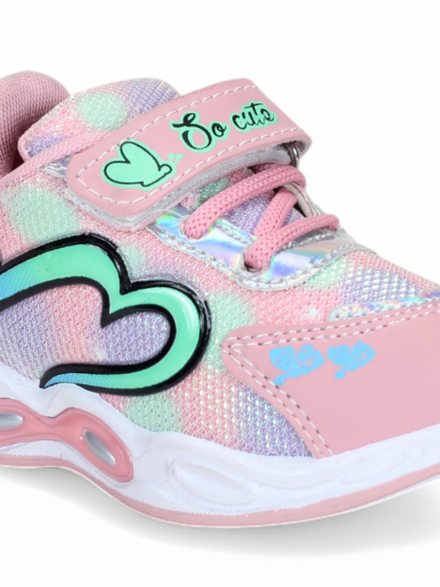 Casual Shoes With Velrco - Pink