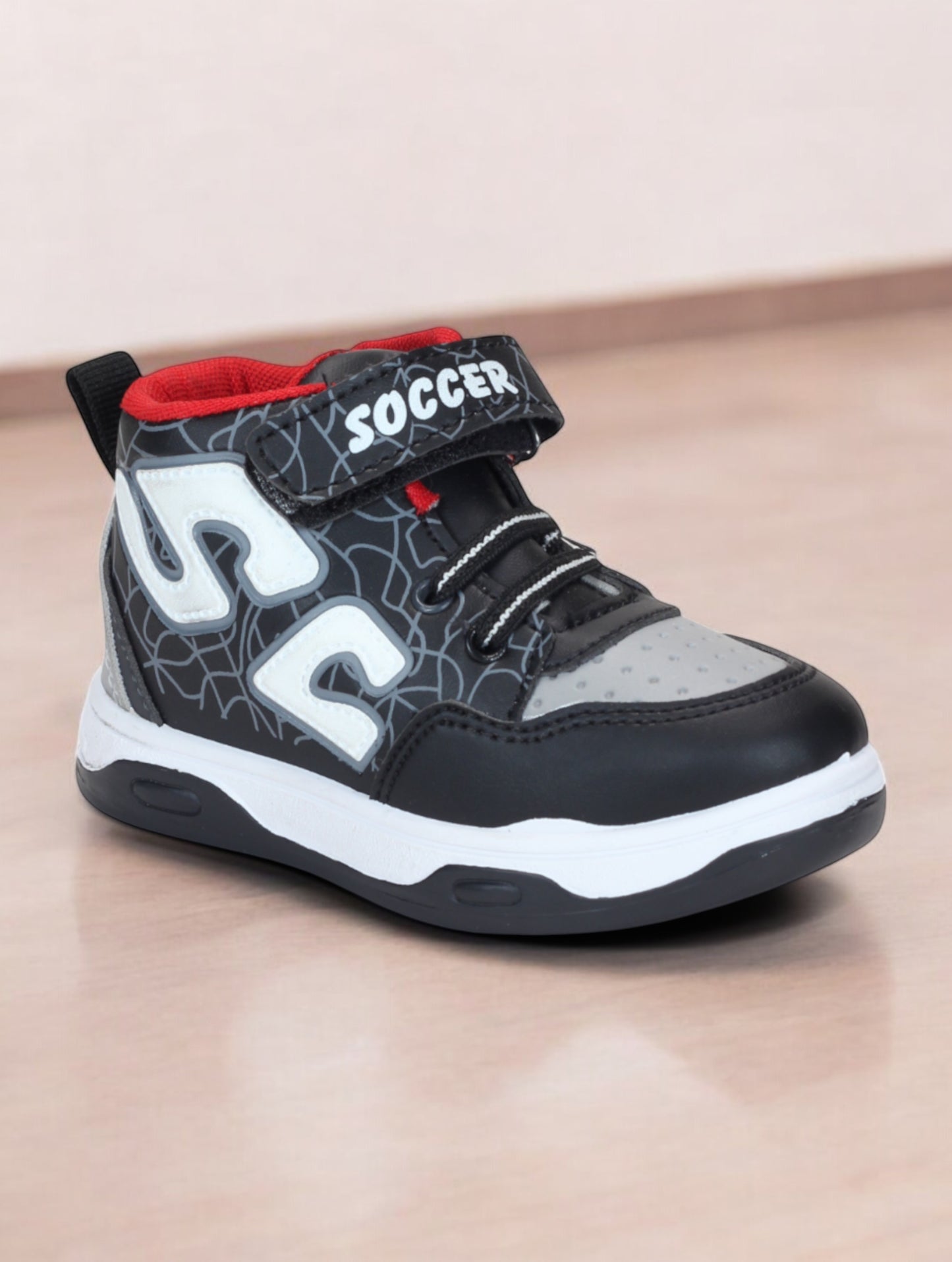 Casual Shoes With Velrco - Black