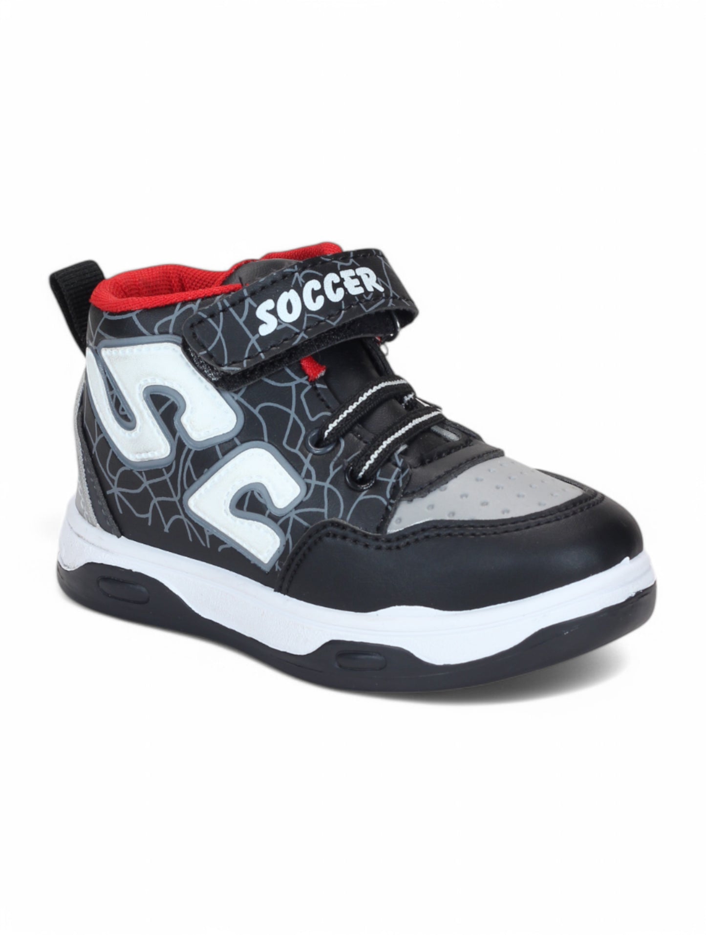 Casual Shoes With Velrco - Black
