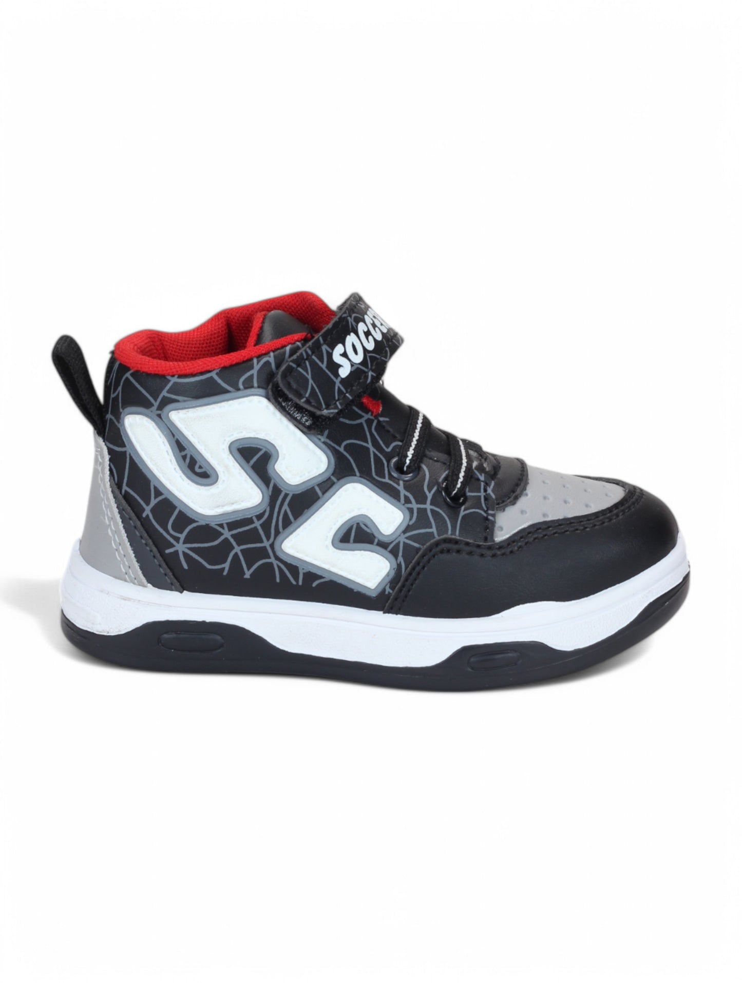 Casual Shoes With Velrco - Black