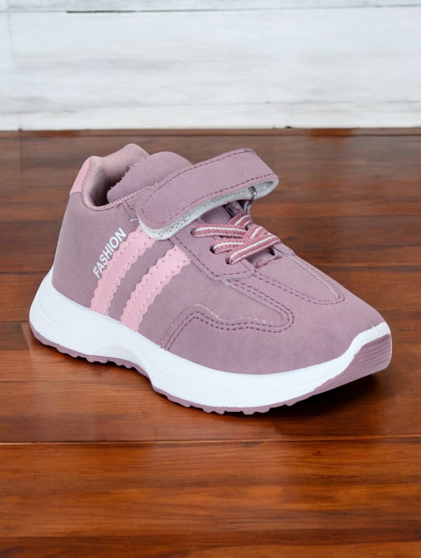 Casual Velcro Shoes - Mauve