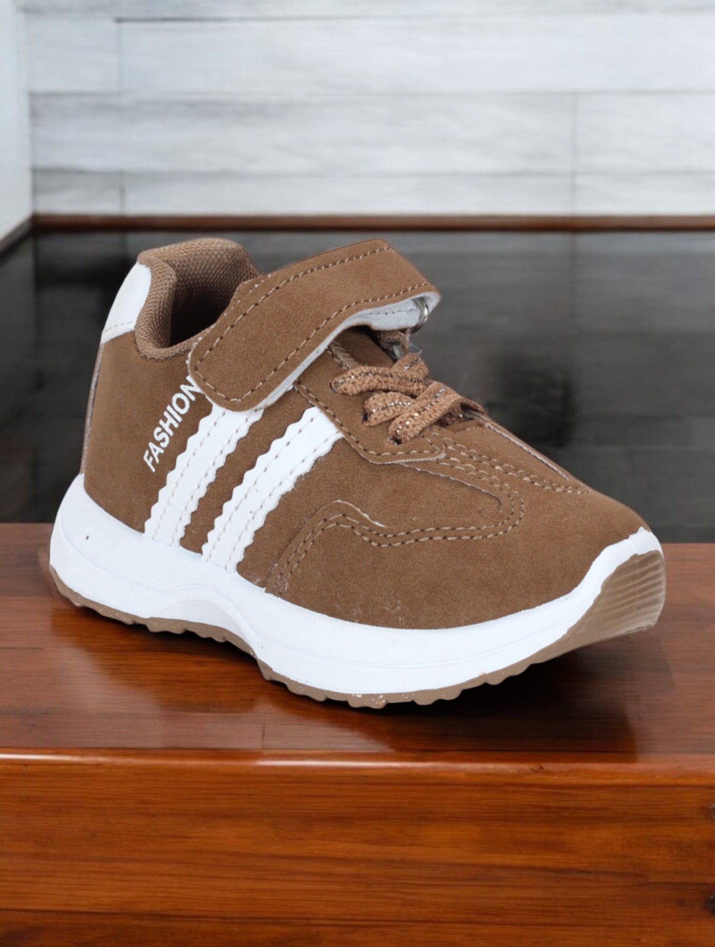 Casual Velcro Shoes - Brown