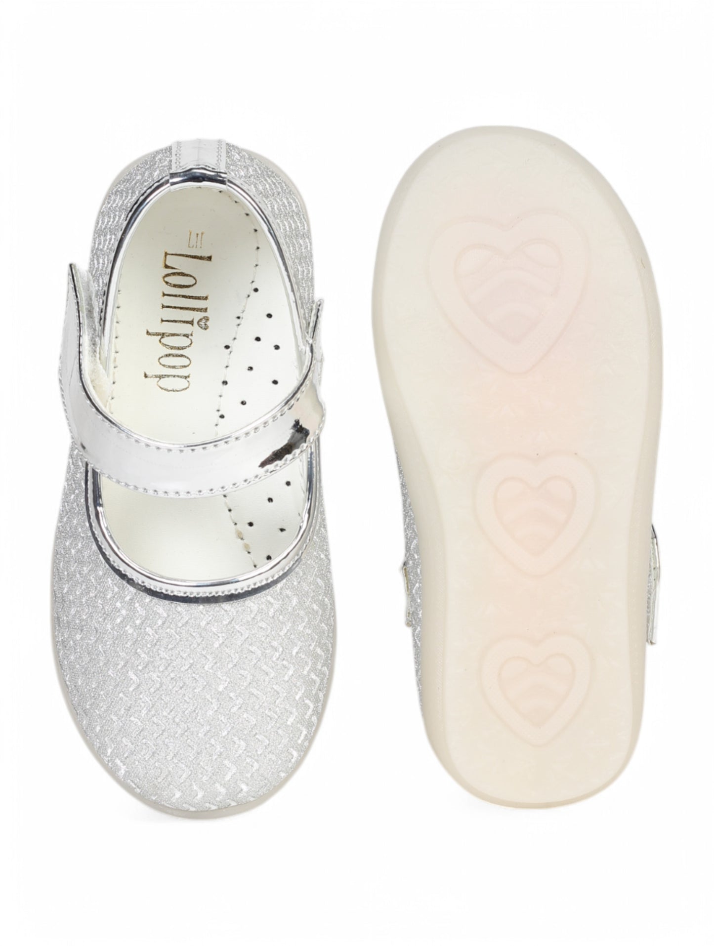 Mary Jane's Belle with Applique Detail - Silver
