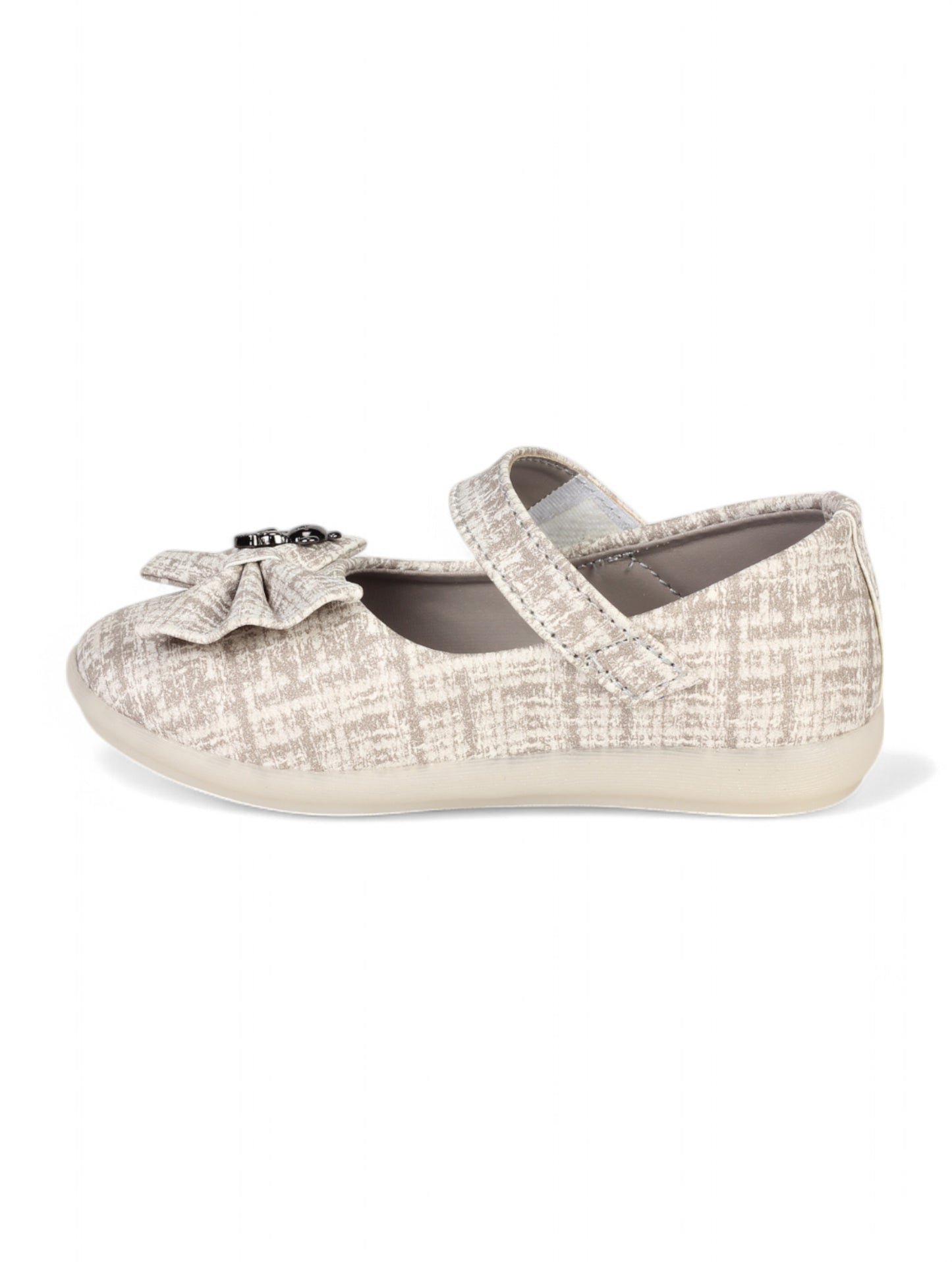 Mary Jane's Belle with Applique Detail - Grey