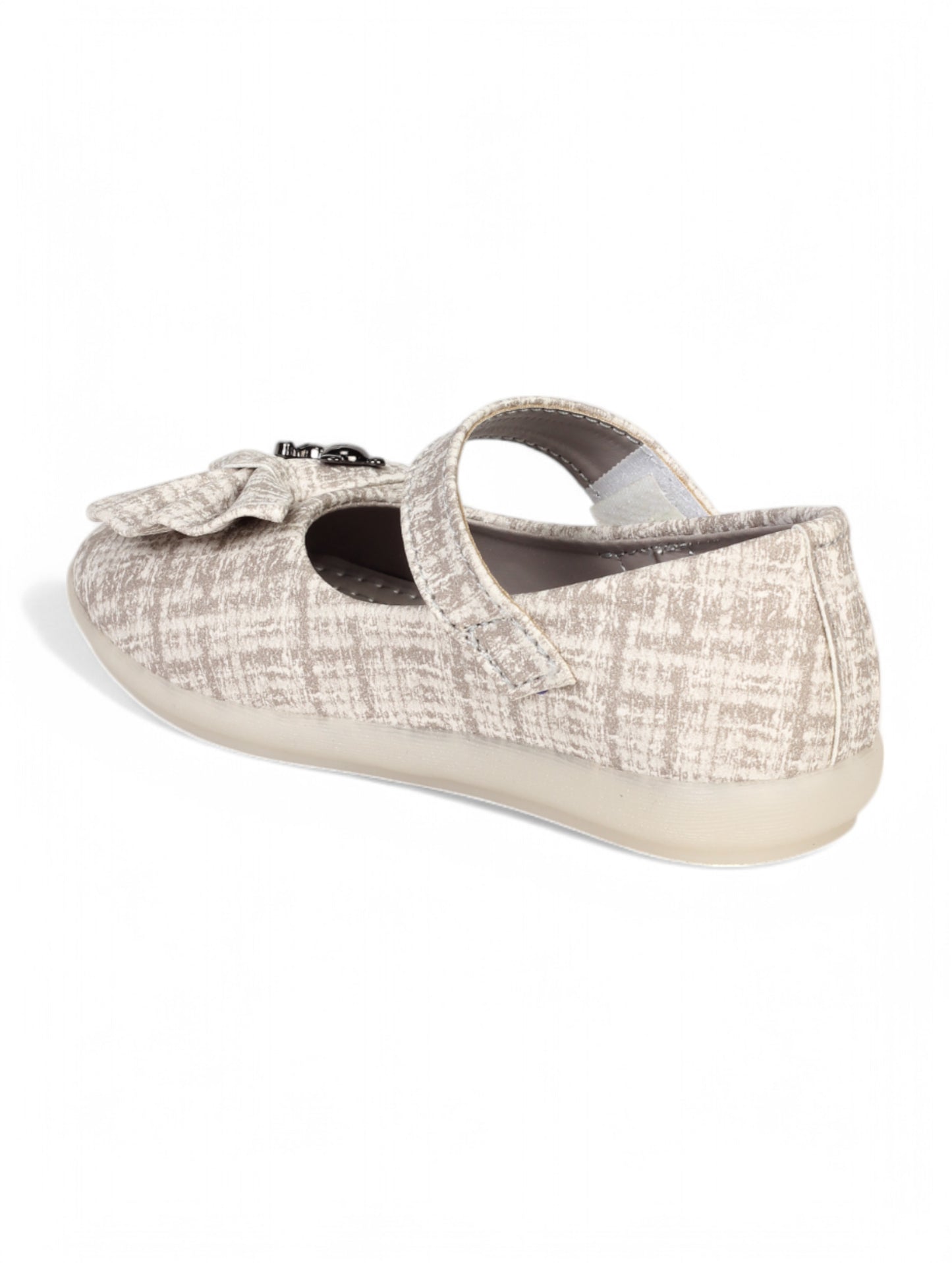 Mary Jane's Belle with Applique Detail - Grey