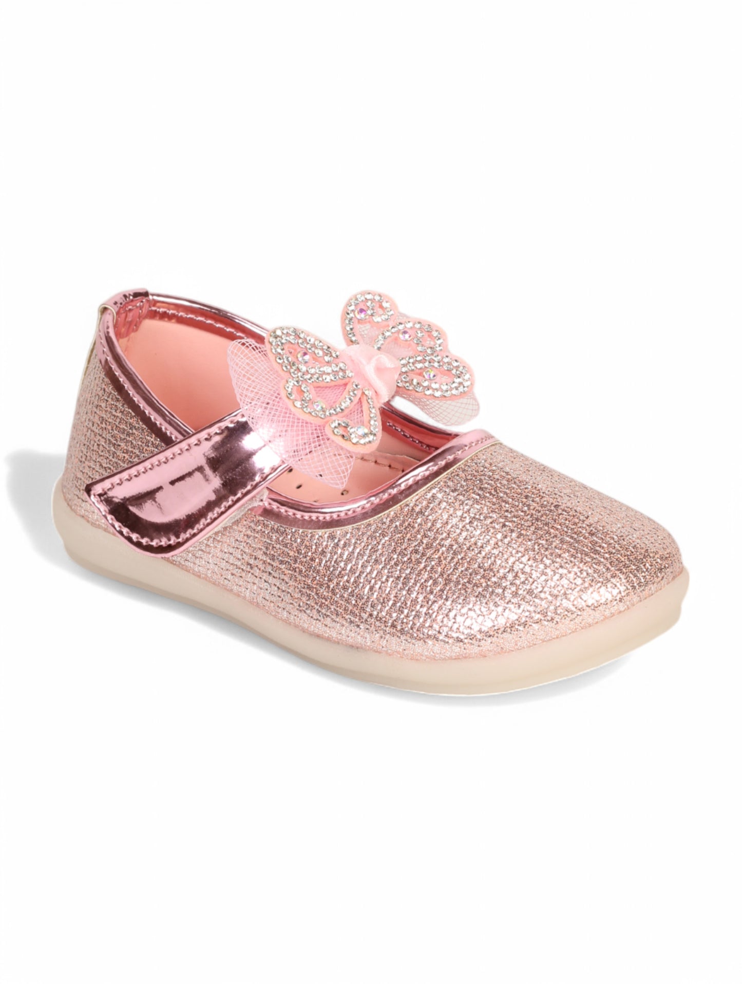 Mary Jane's Belle with Applique Detail - Pink