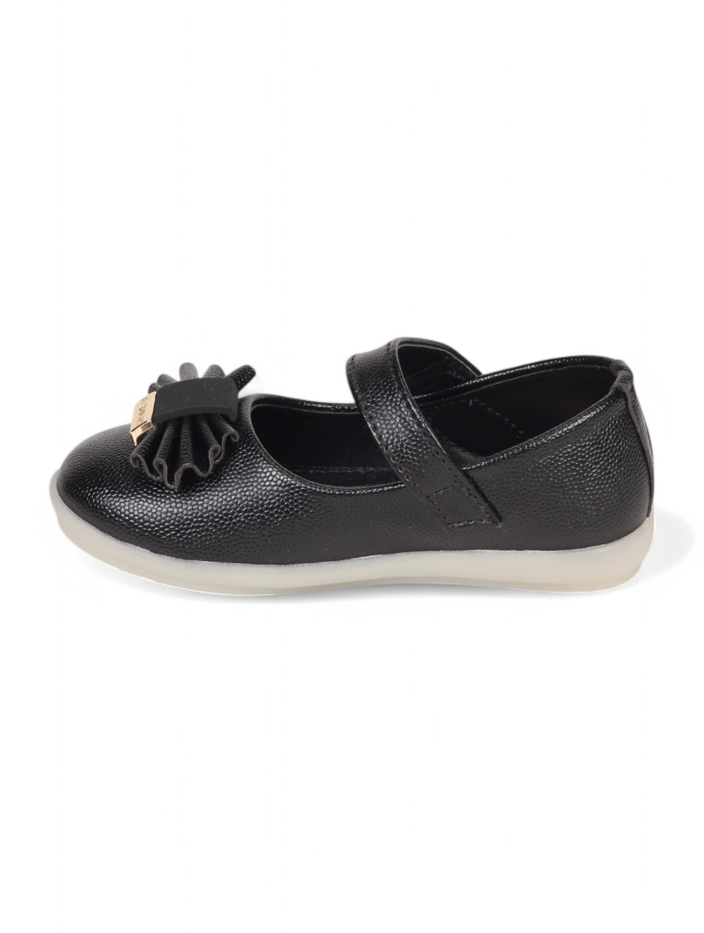 Mary Jane's Belle with Applique Detail - Black