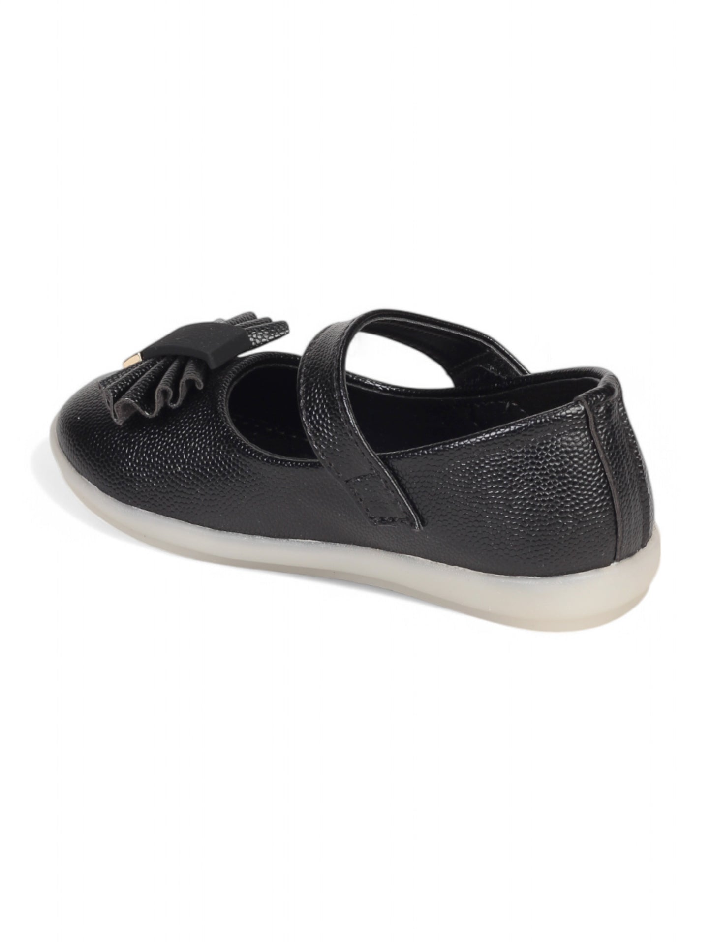 Mary Jane's Belle with Applique Detail - Black